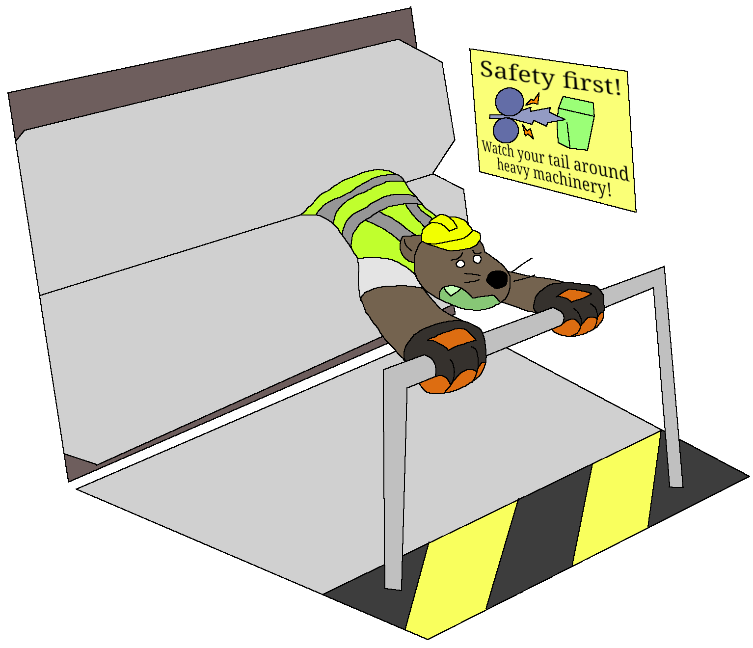 Safety First 1 - By @unassumingwitness on Itaku