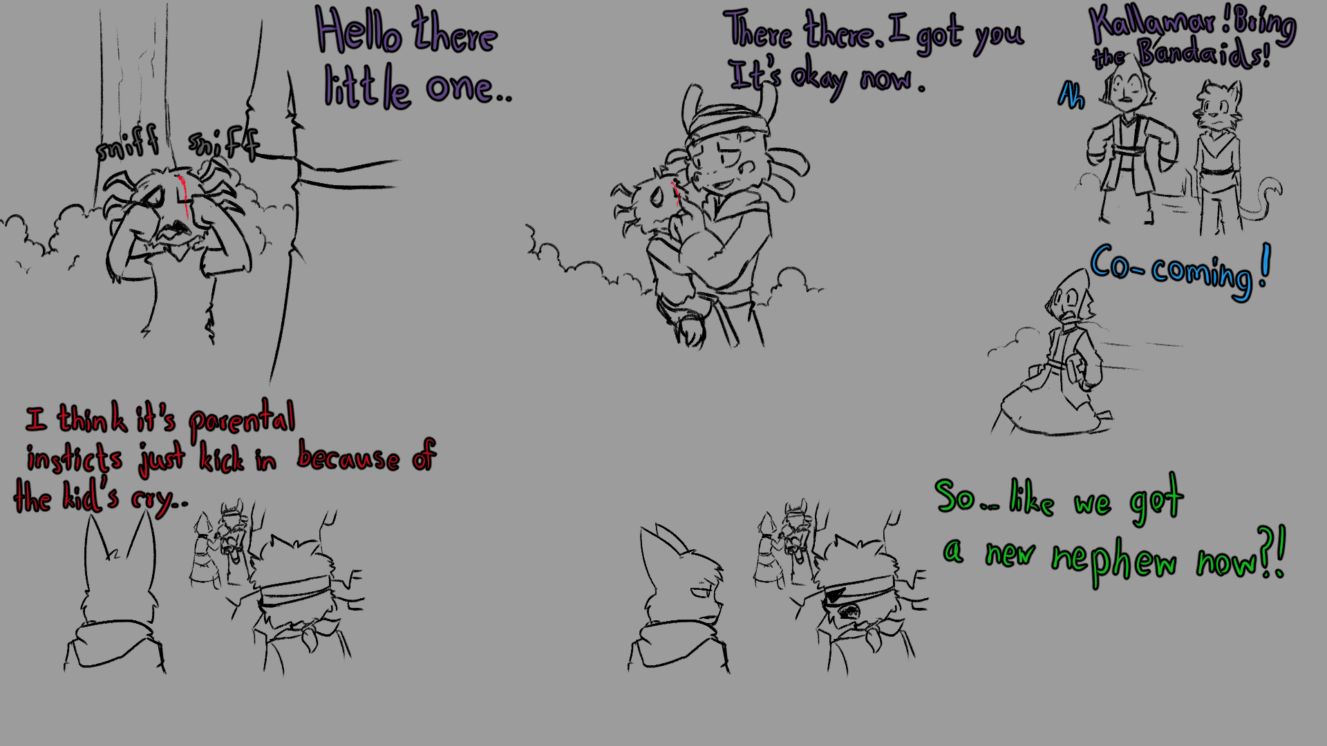 Spiderling [ After The Fall AU ] 9 - By @novaartz on Itaku