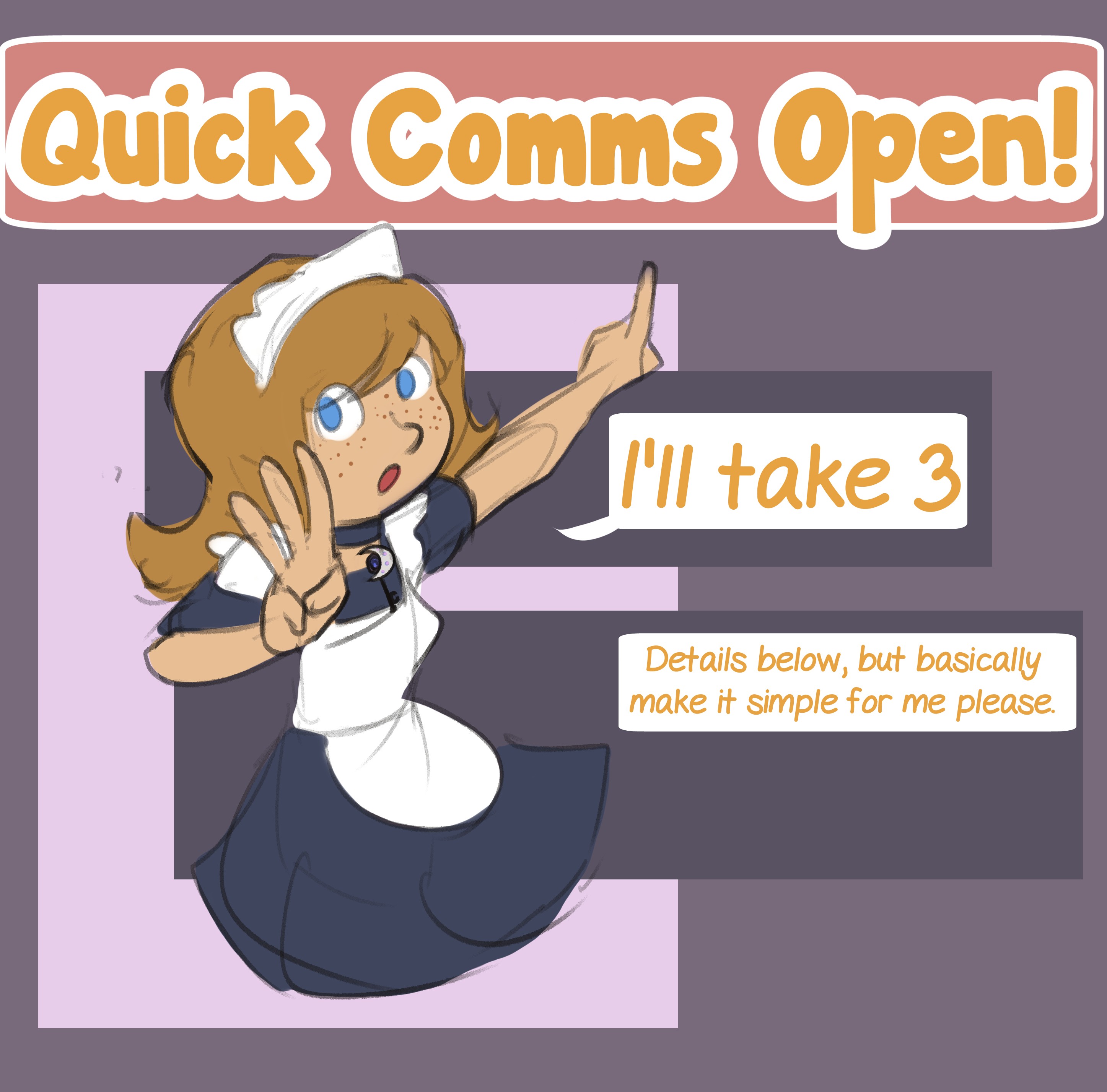January 2025 Quick Comms Open - By @moomaid on Itaku