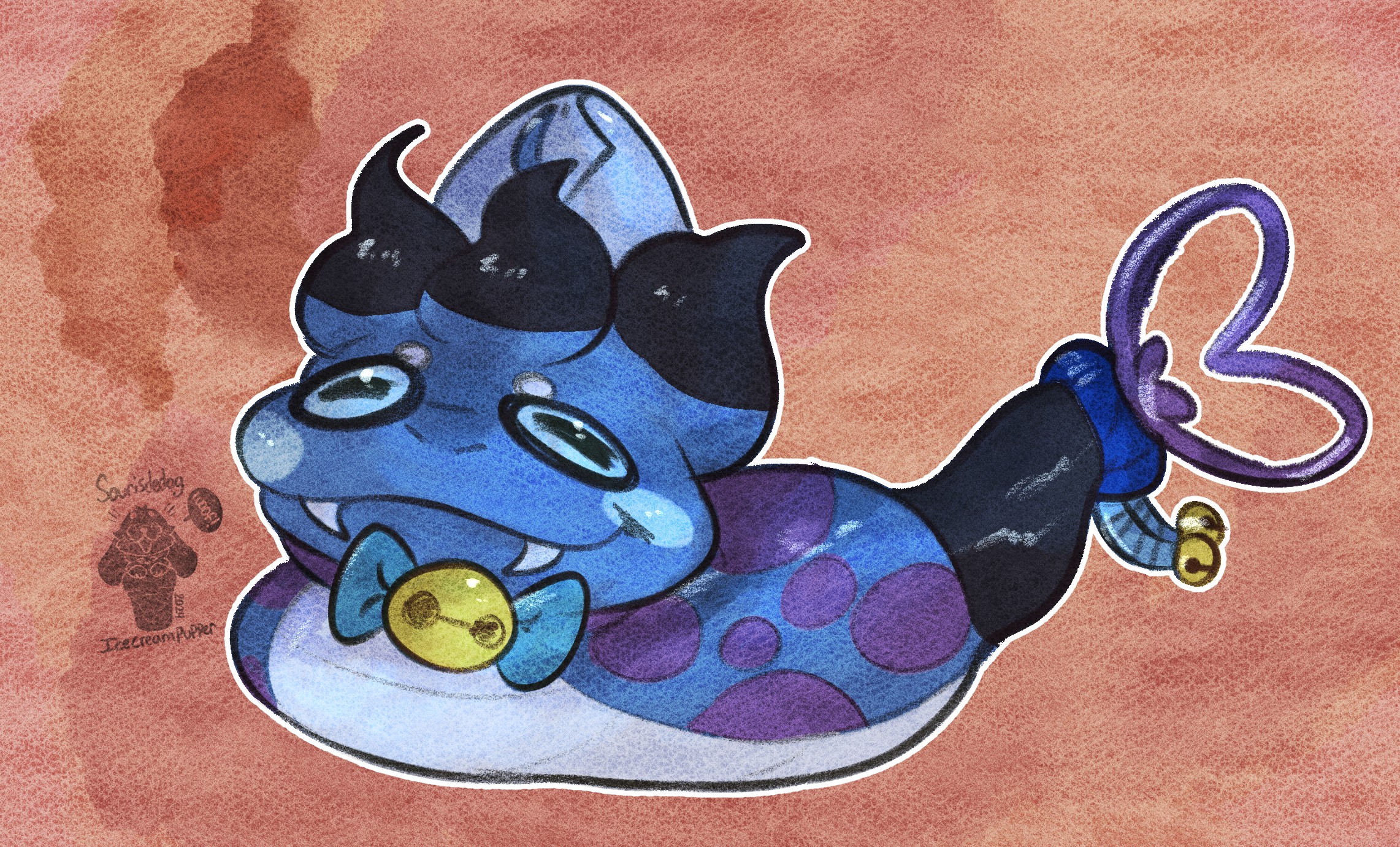 Shady Raccoon Shadynoko Art Trade - By @sourisdedog on Itaku
