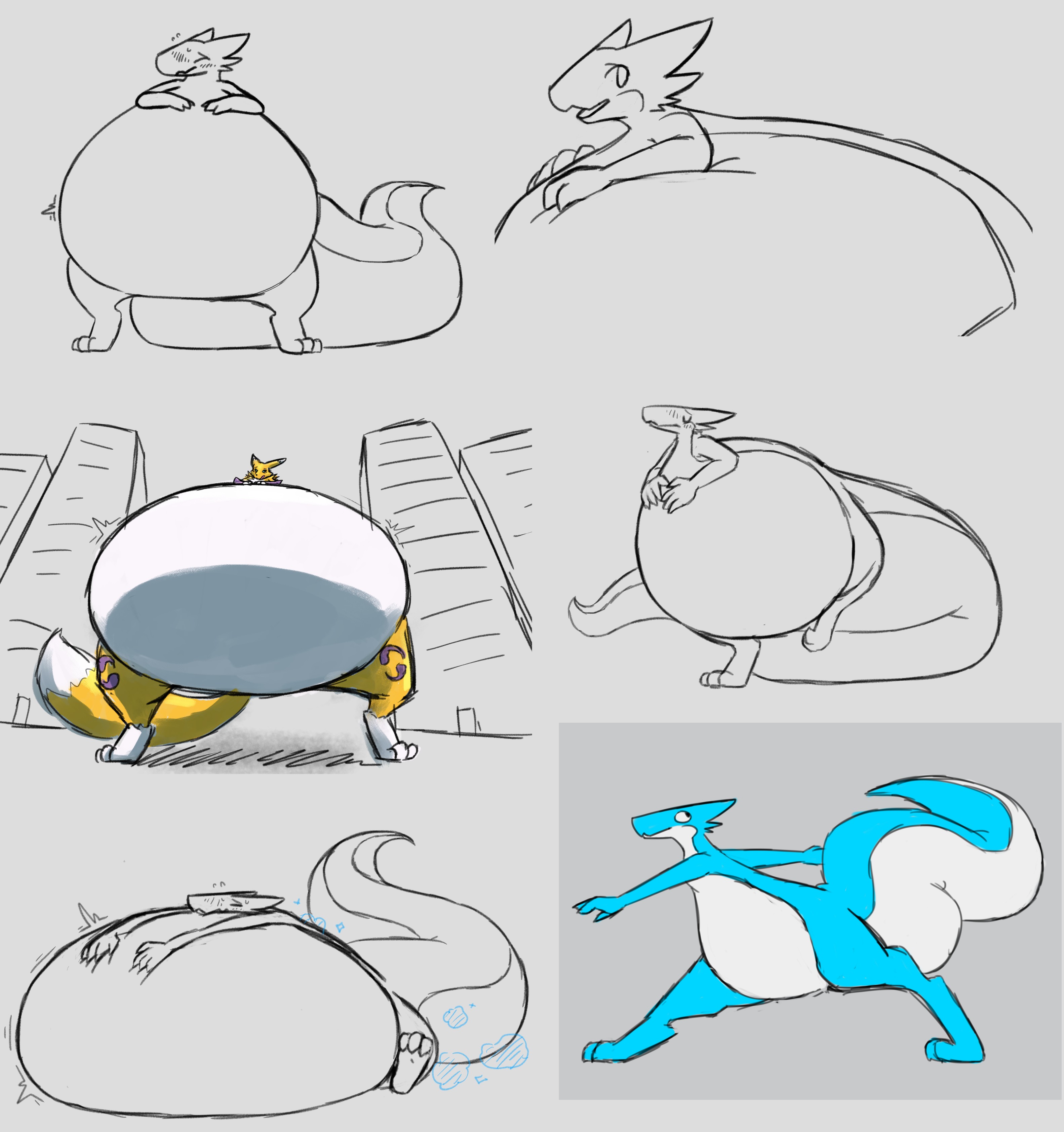 Various Sketches 06 - By @firolina on Itaku
