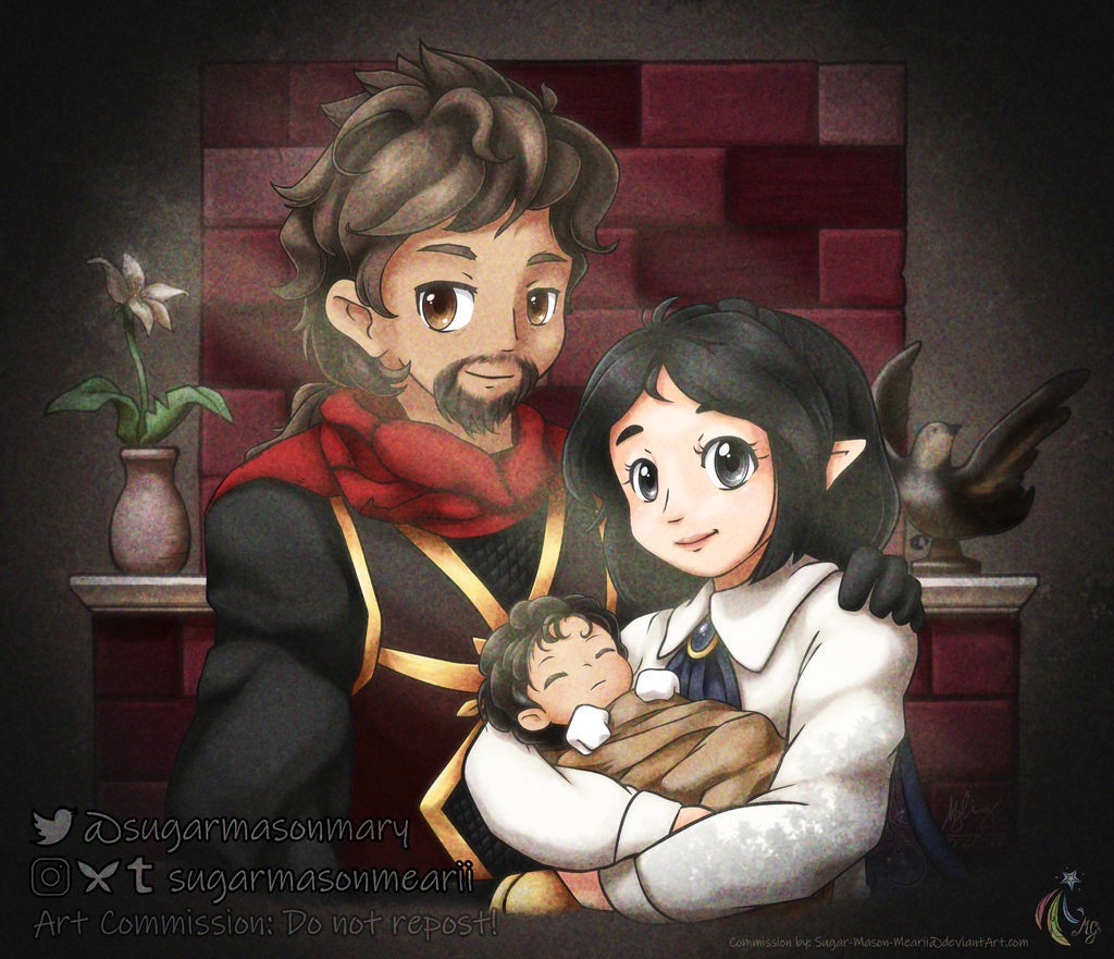 [C/Old] Auzgar Family - By @sugarmasonmearii on Itaku