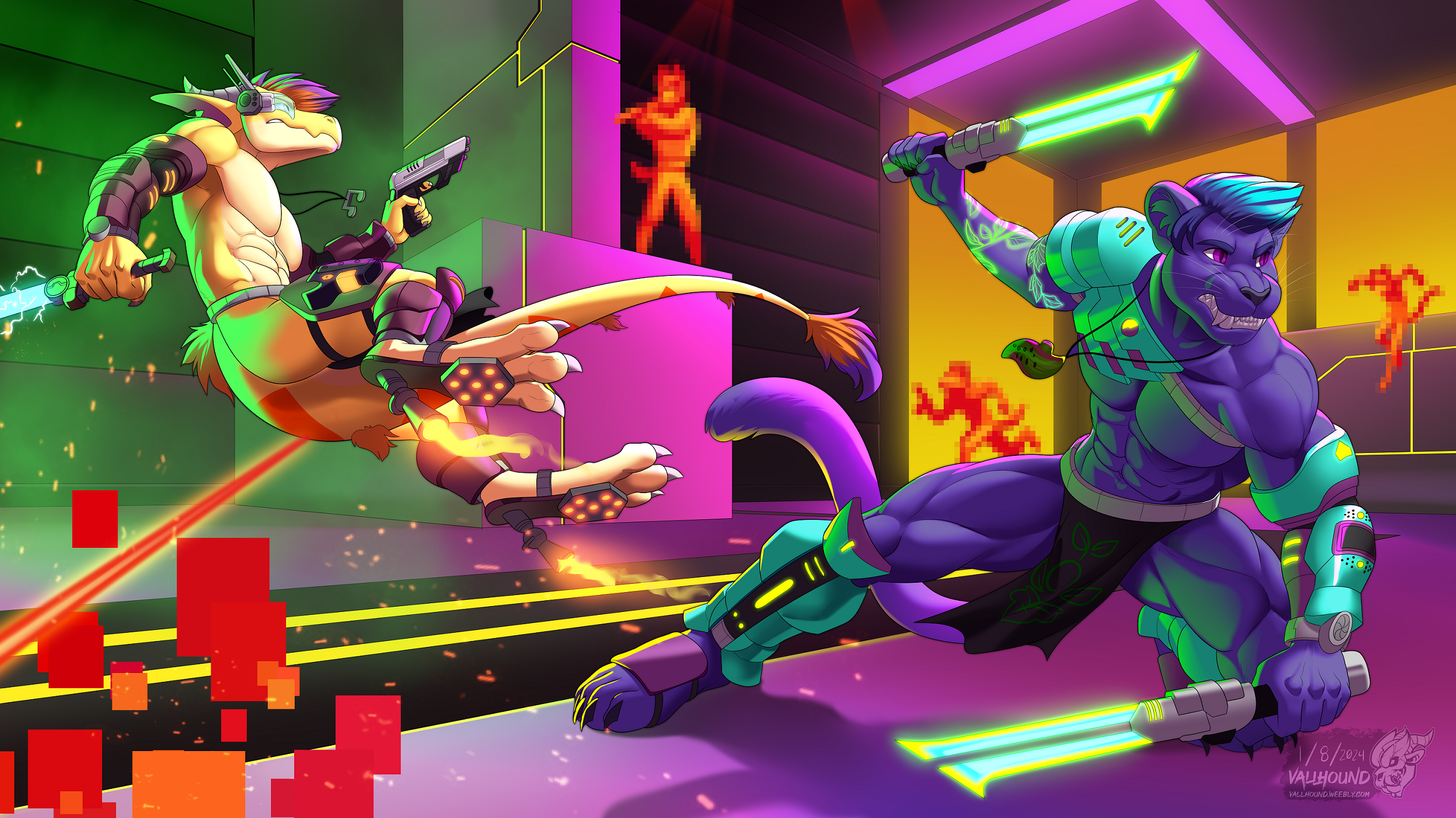 [NMA] In the Training Room - by Vallhound - By @alcitron on Itaku
