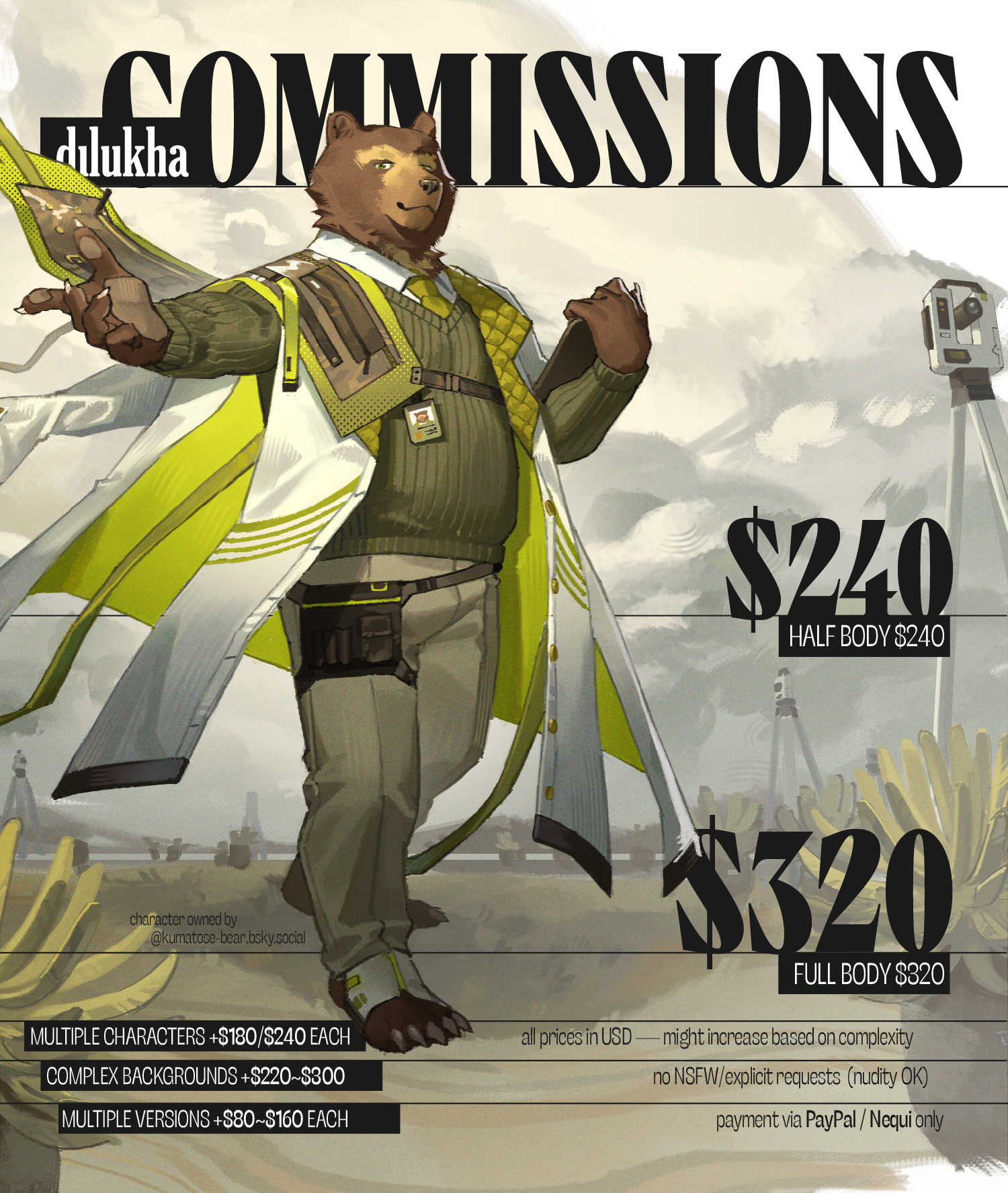 2024 commission sheet - By @dilukha on Itaku