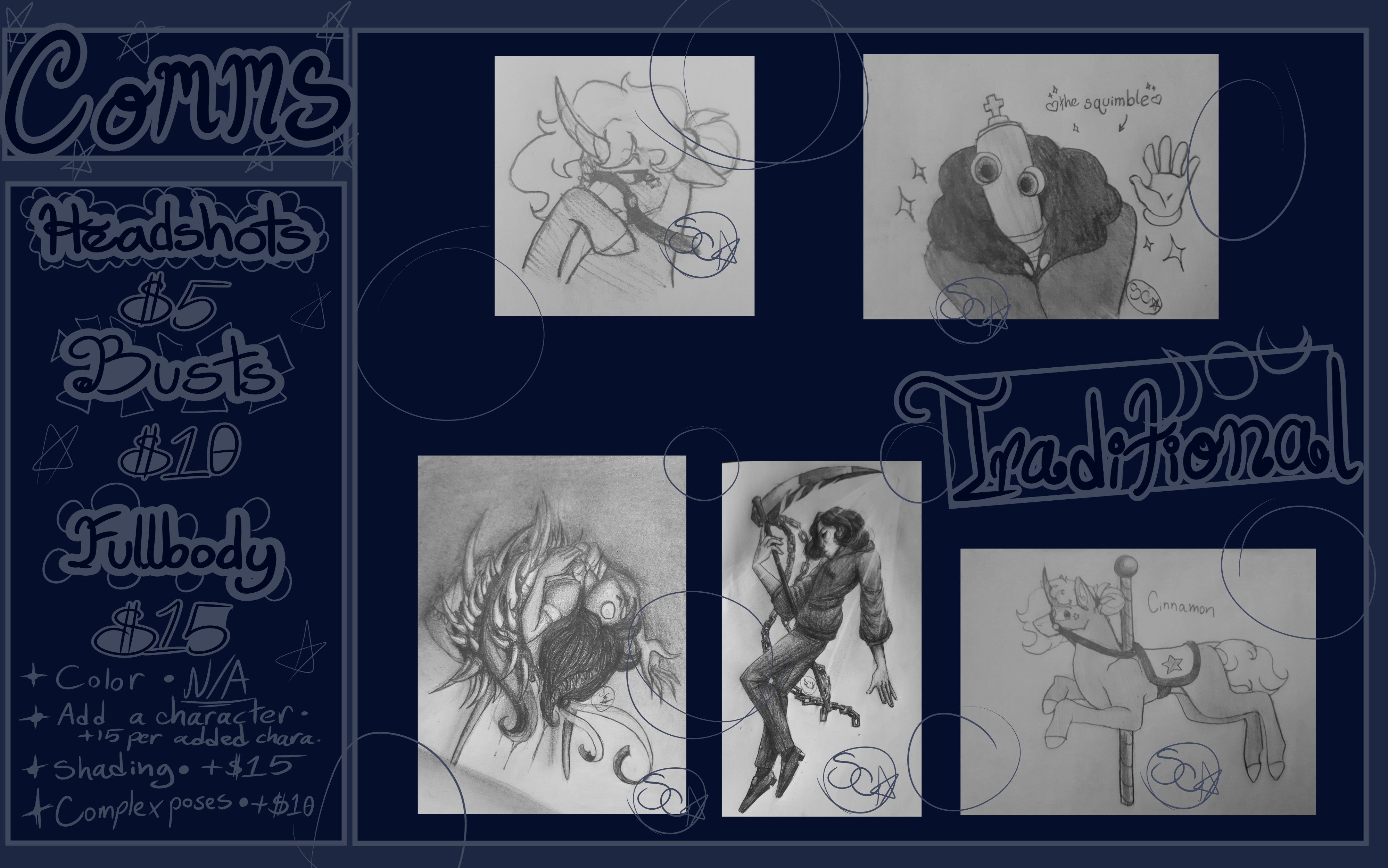 Starchild Commission Sheets 1 - By @with-a-galaxy on Itaku