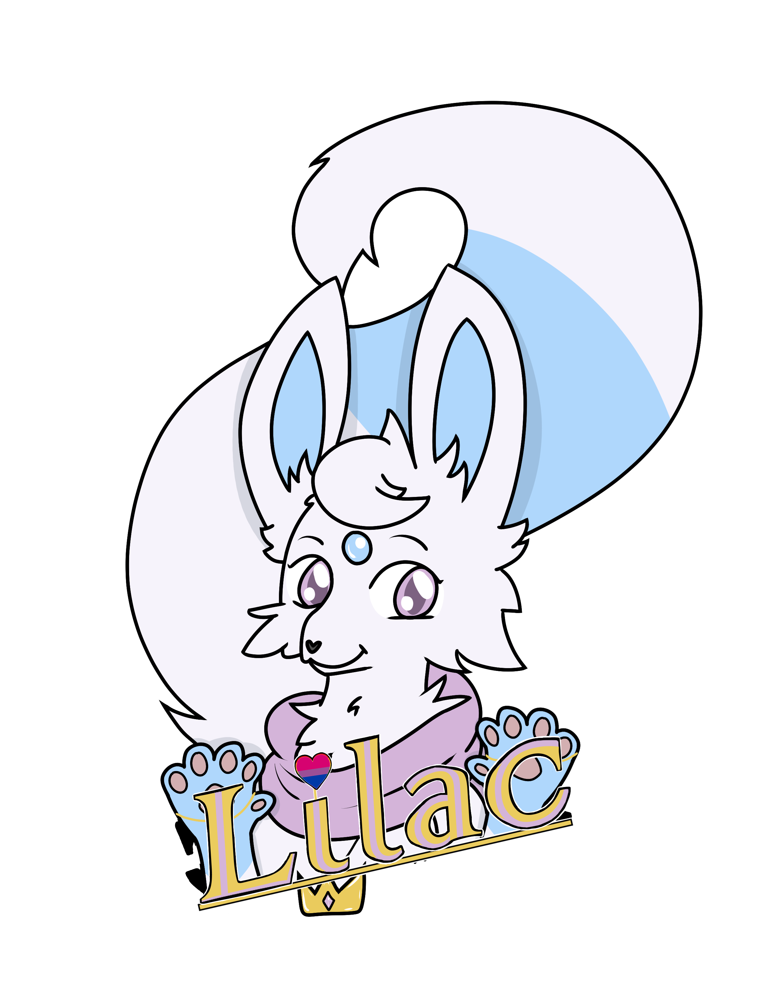 badge for AWU - By @lilacmonarch on Itaku