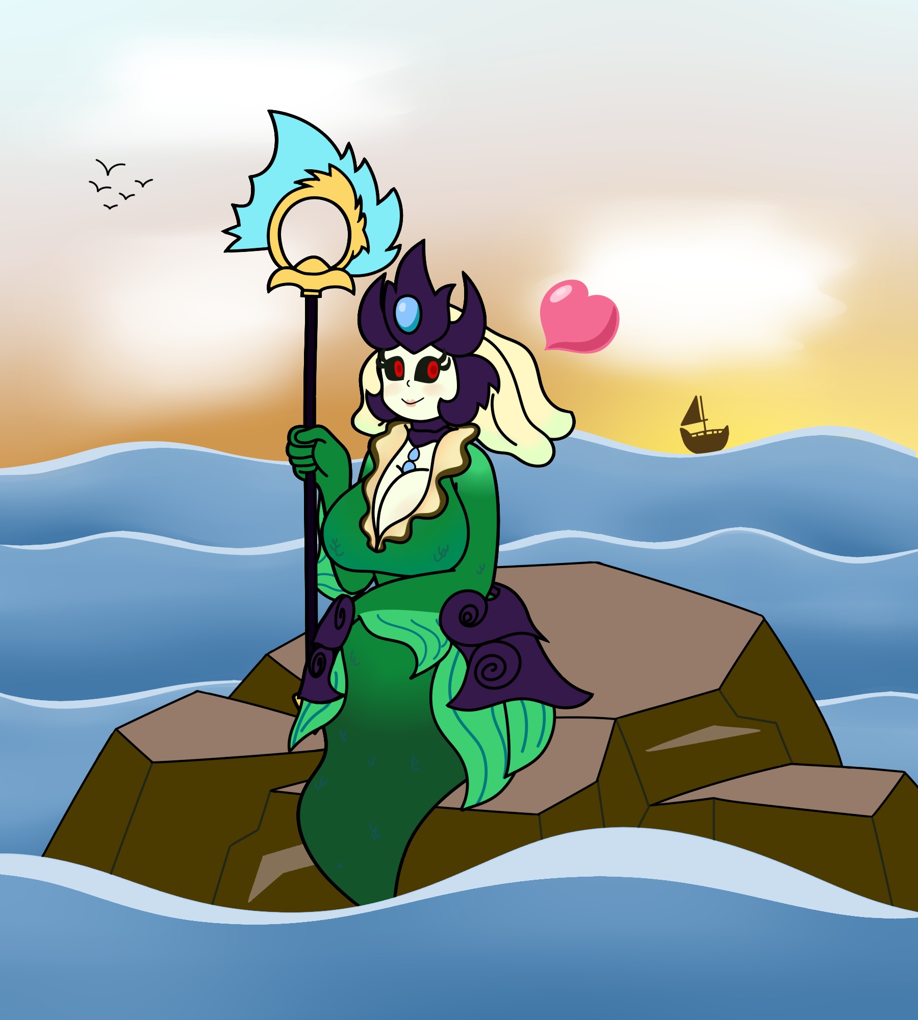 The Fish That Moos - By @tailored_muffin on Itaku