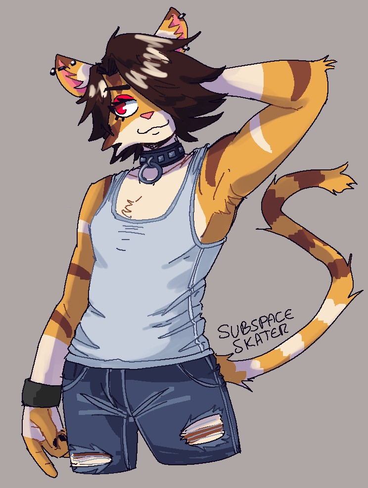lena catboy [2022] - By @subspaceskater on Itaku