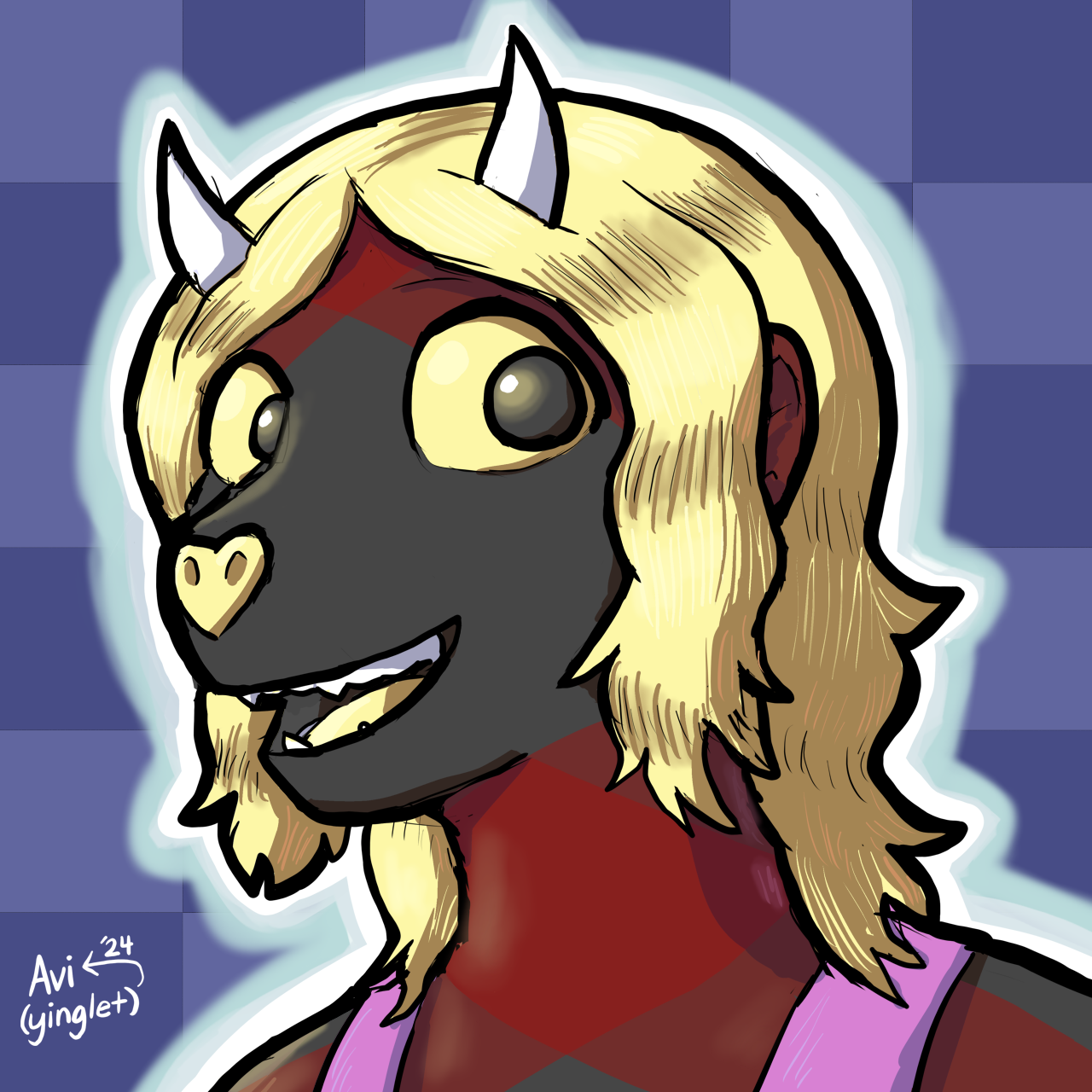 2024 Gift Art Blitz #3: Fluffy - By @aviyinglet on Itaku