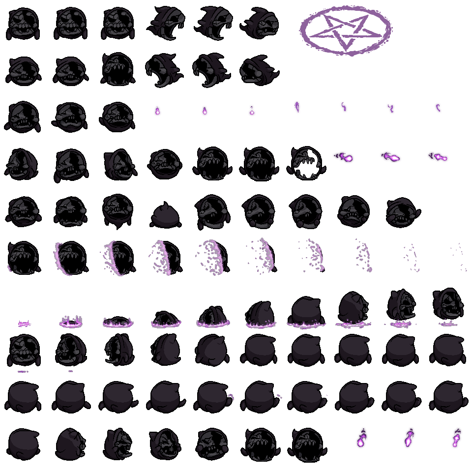 Isaac resprites! The Heretic - By @viv-jefferies on Itaku