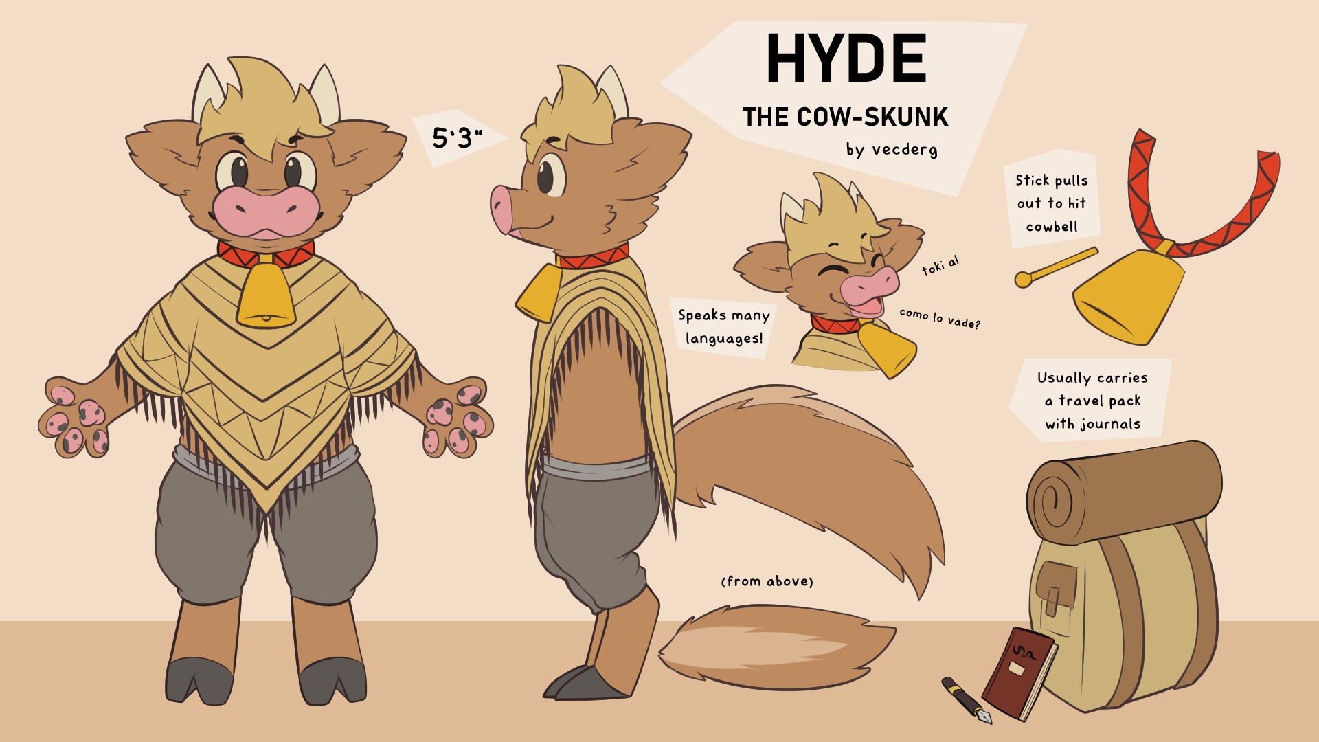 hyde reference sheet - By @vecderg on Itaku