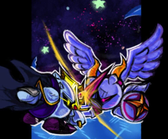 META KNIGHT VS. GALACTA KNIGHT - By @mrbouncyballs on Itaku