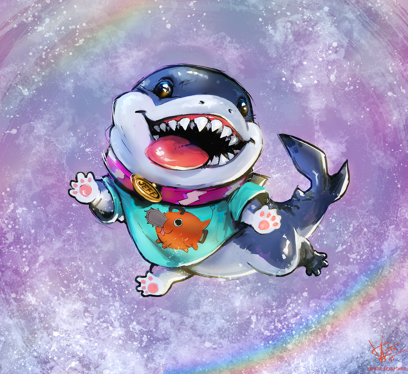 Jeff the Land Shark - By @amrrr on Itaku
