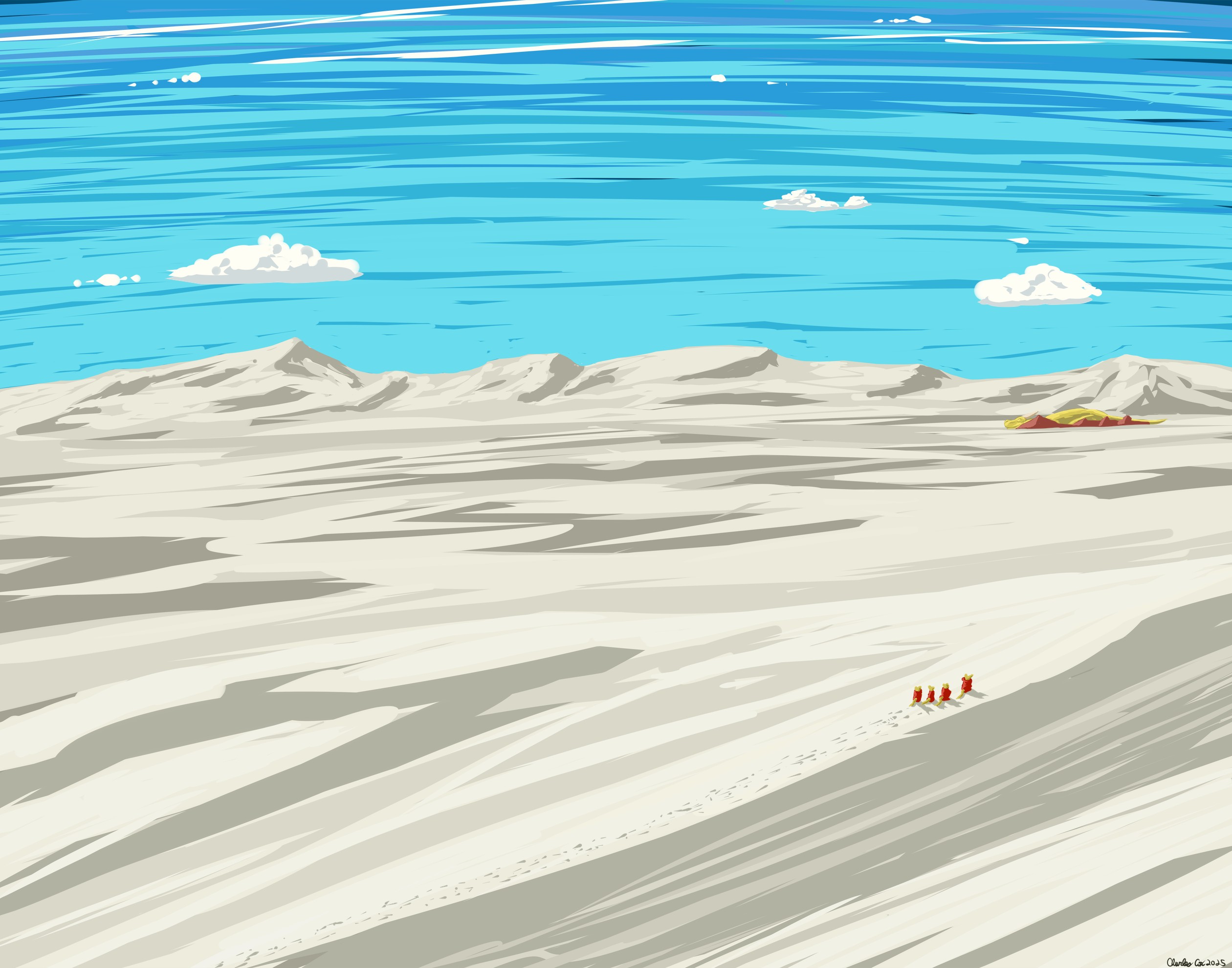 Landscape Speedpaint - By @bernad on Itaku