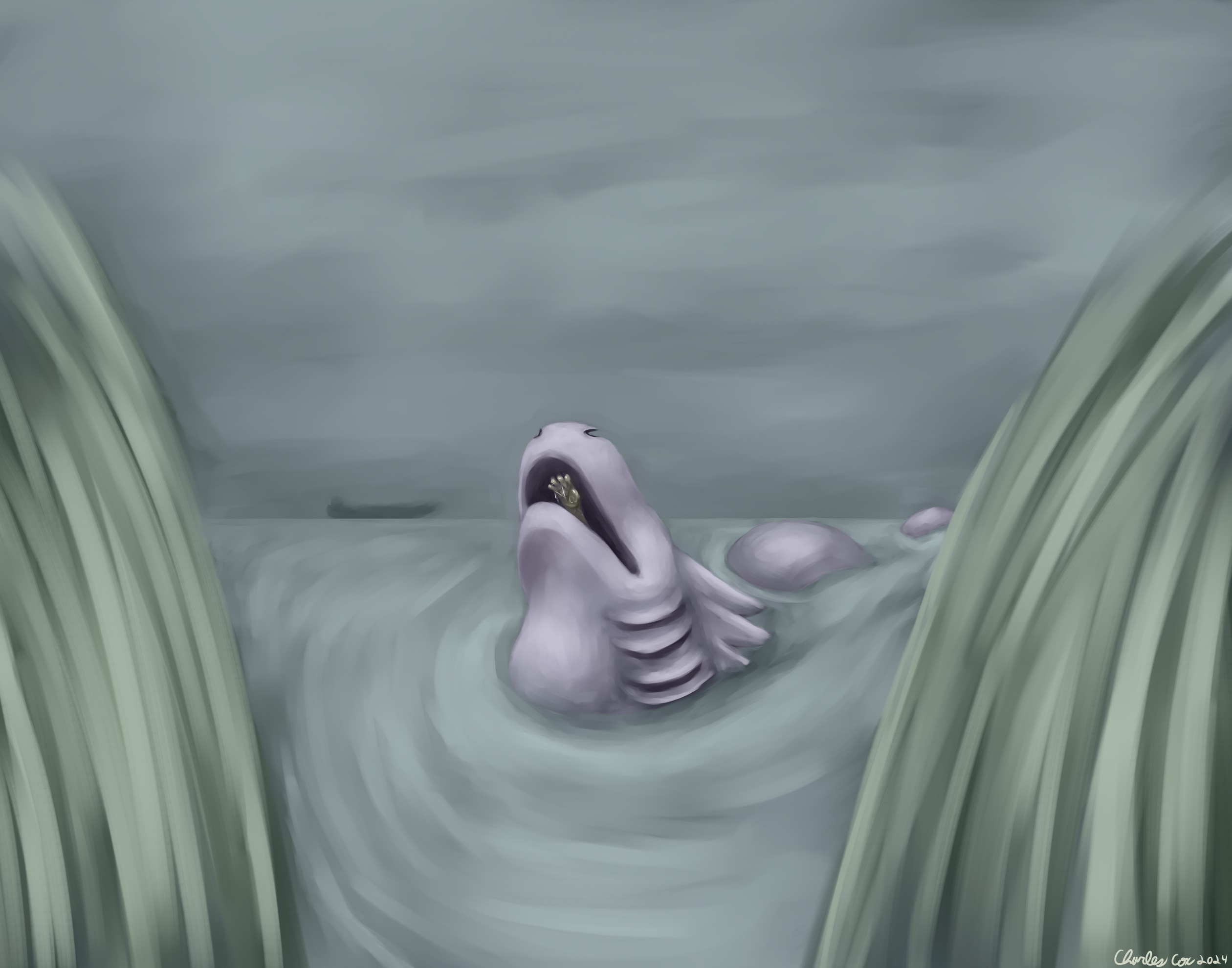 Monster Speedpaint - By @bernad on Itaku