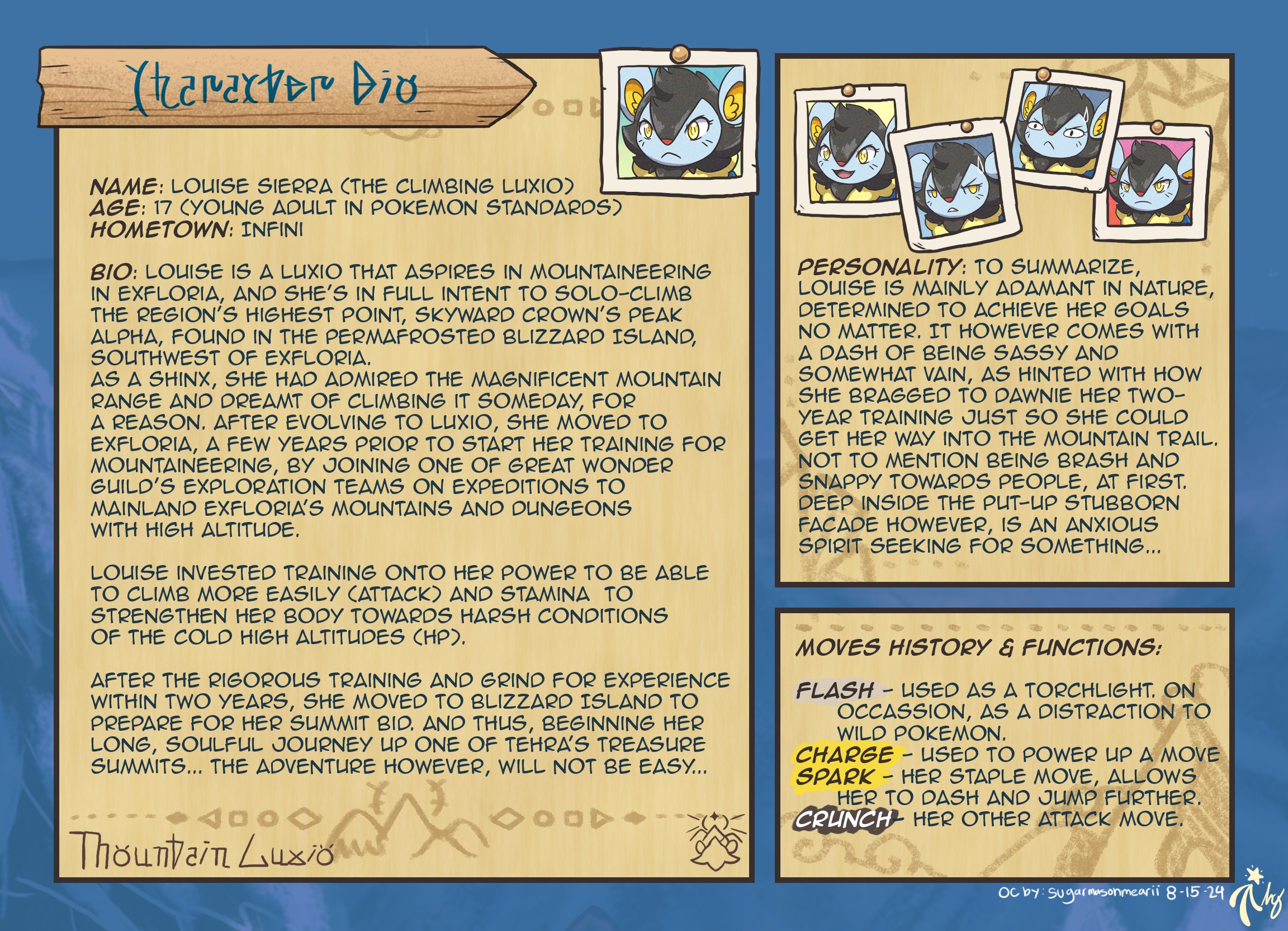 [MtLu] Character Bio: Louise - By @sugarmasonmearii on Itaku