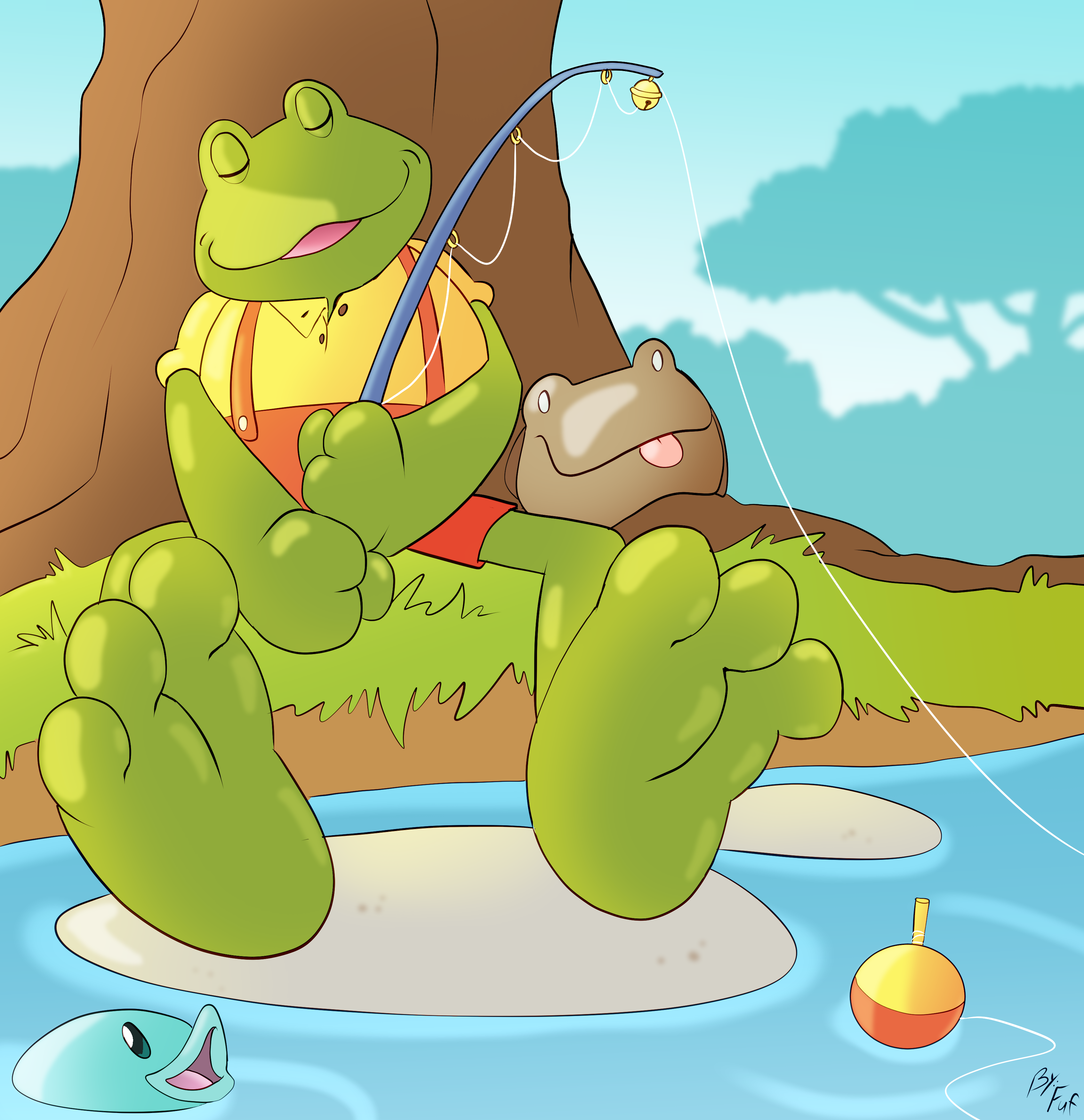 Dozing Lumpy [Comm. Fuf] - By @nathantheyosh on Itaku
