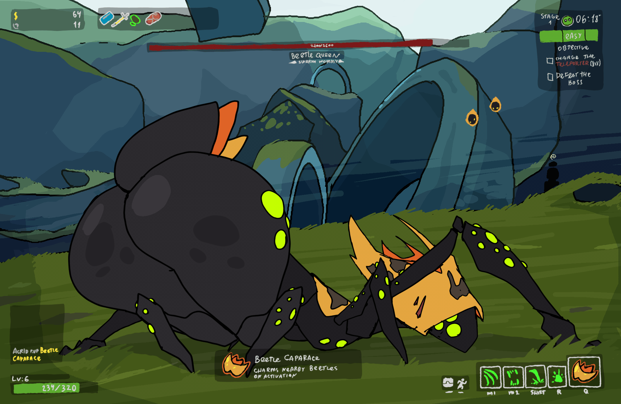 The Beetle Queen caught in a compromising act