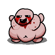 Isaac resprites! Mega fatty portrait - By @viv-jefferies on Itaku