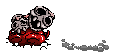 Isaac resprites! The stain portrait - By @viv-jefferies on Itaku