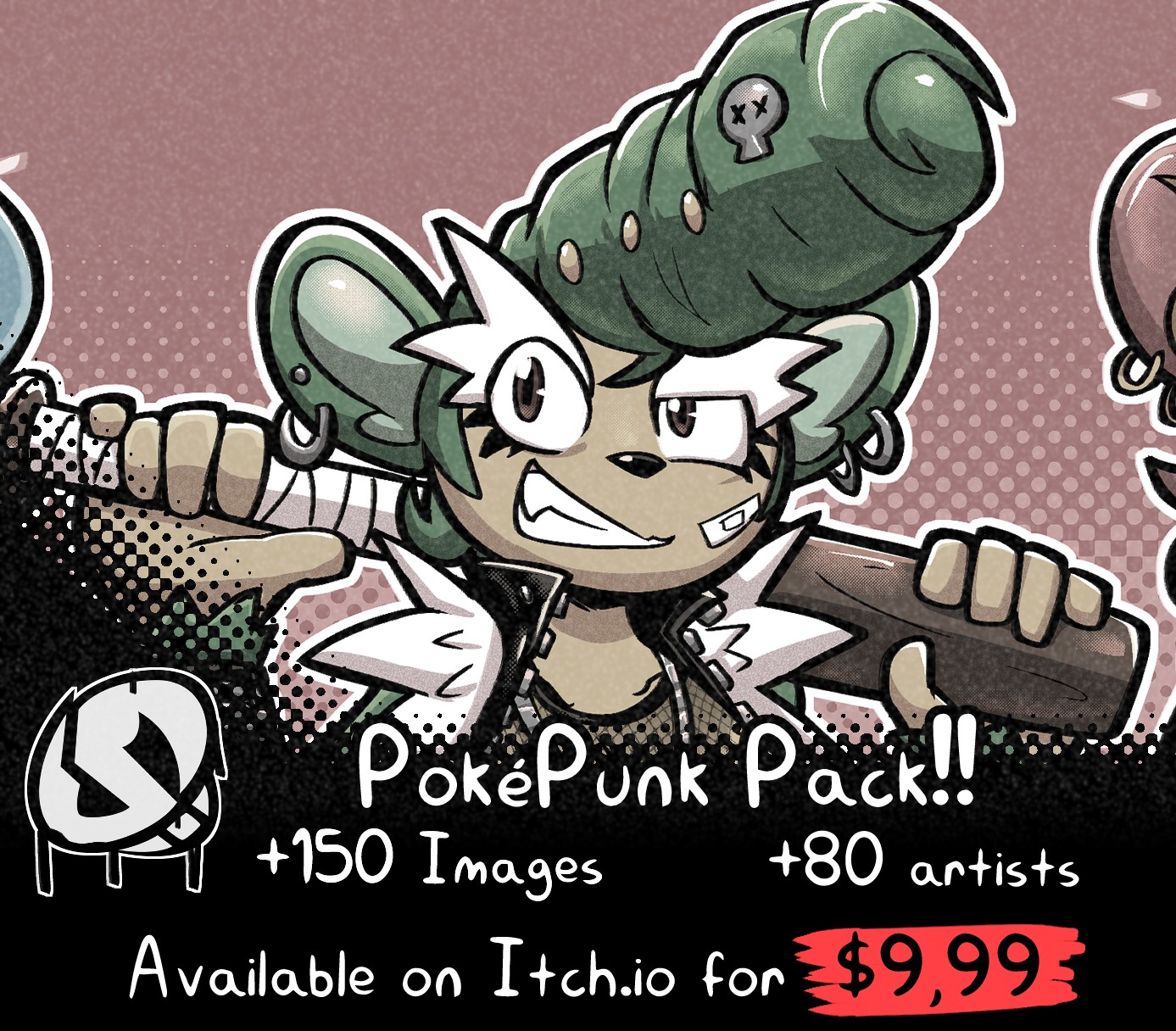 🤘 PokéPunk Art Pack!! 🤘 - By @felino on Itaku