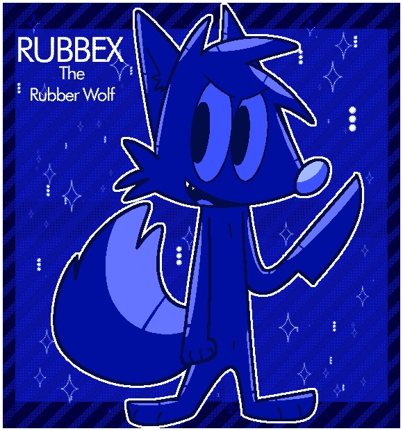 @rubbyutau's post on Itaku: " 🐺😈Rubbex The Rubber Wolf😈🐺