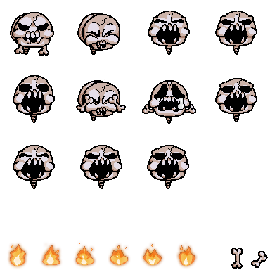Isaac resprites! The forsaken - By @viv-jefferies on Itaku