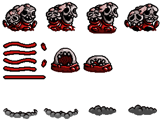 Isaac resprites! The stain - By @viv-jefferies on Itaku