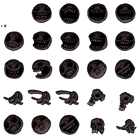 Isaac resprites! Ultra Famine - By @viv-jefferies on Itaku