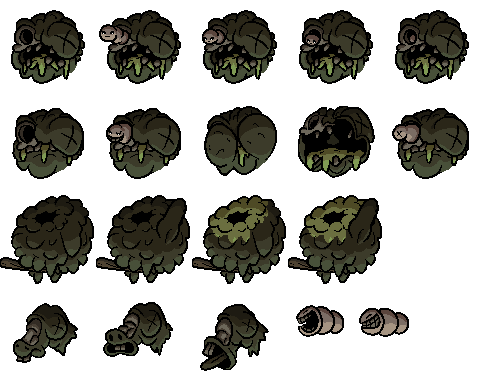 Isaac resprites! Ultra Pestilence - By @viv-jefferies on Itaku