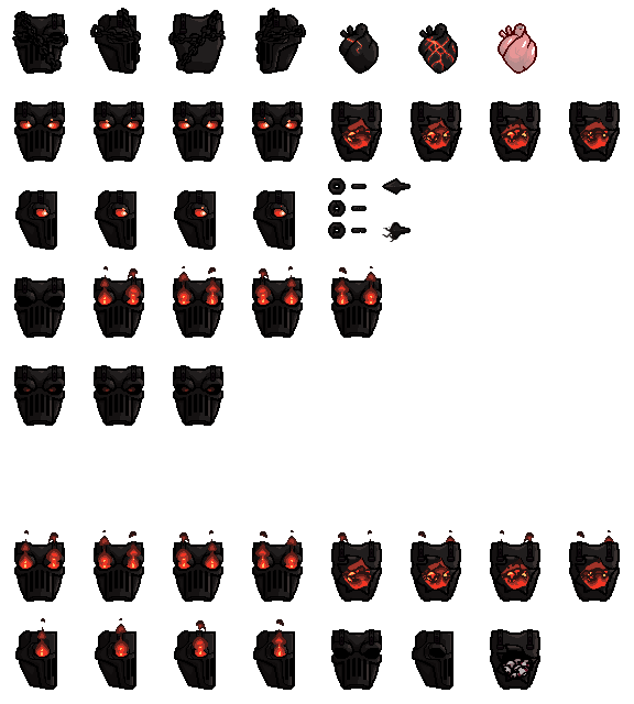 Isaac resprites! Visage - By @viv-jefferies on Itaku