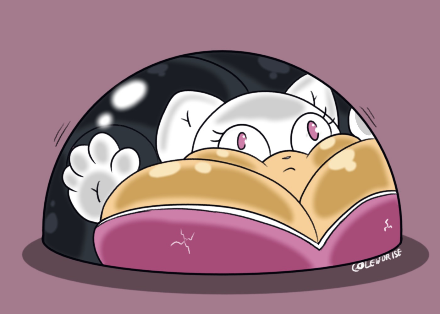 2025-05-19 Rouge the Bat Dome Inflation - By @endrise on Itaku