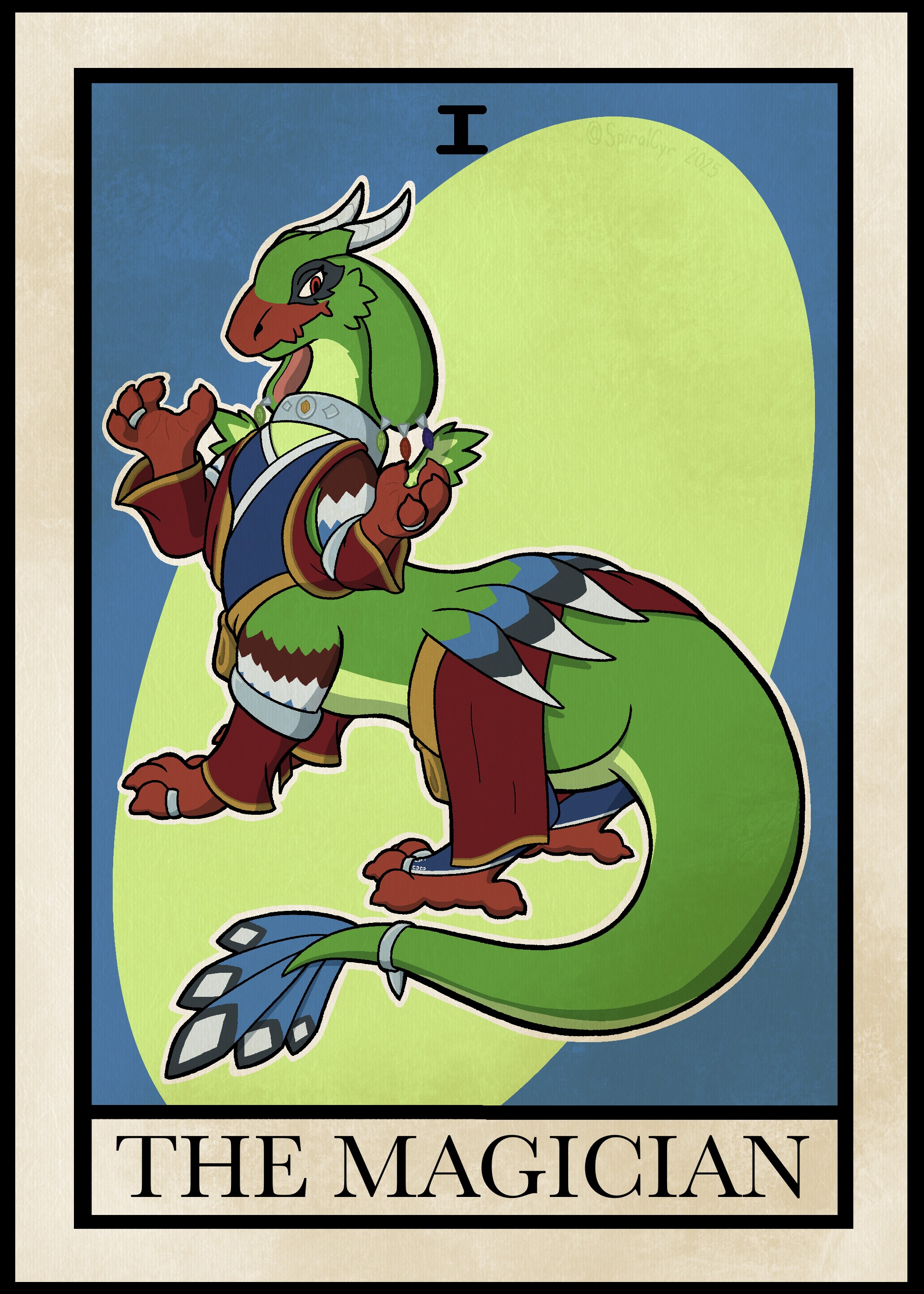 [Art Fight] #5 Taurot Card! - By @spiralcyr on Itaku