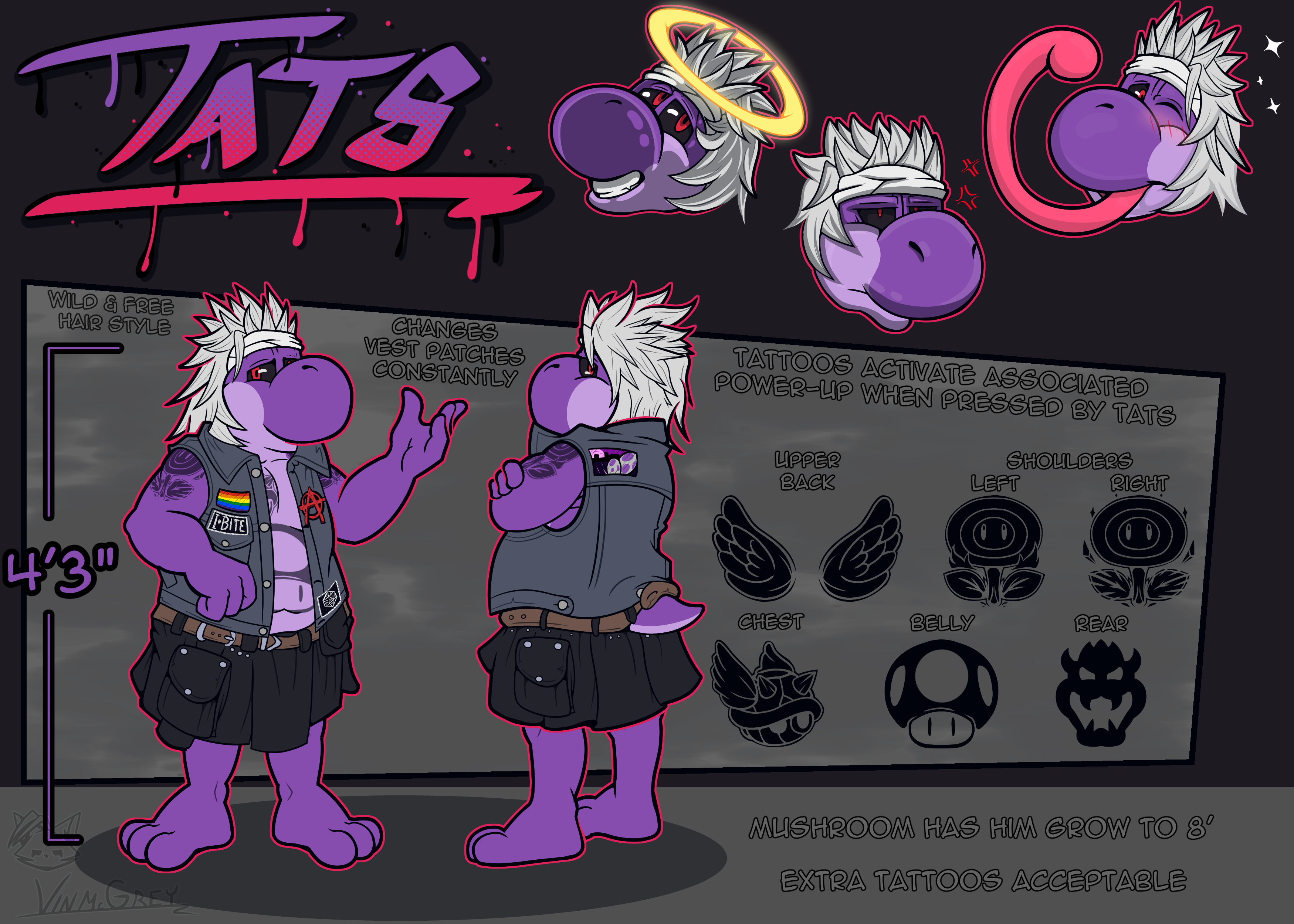 TATS Reference Sheet SFW - By @vinzin on Itaku