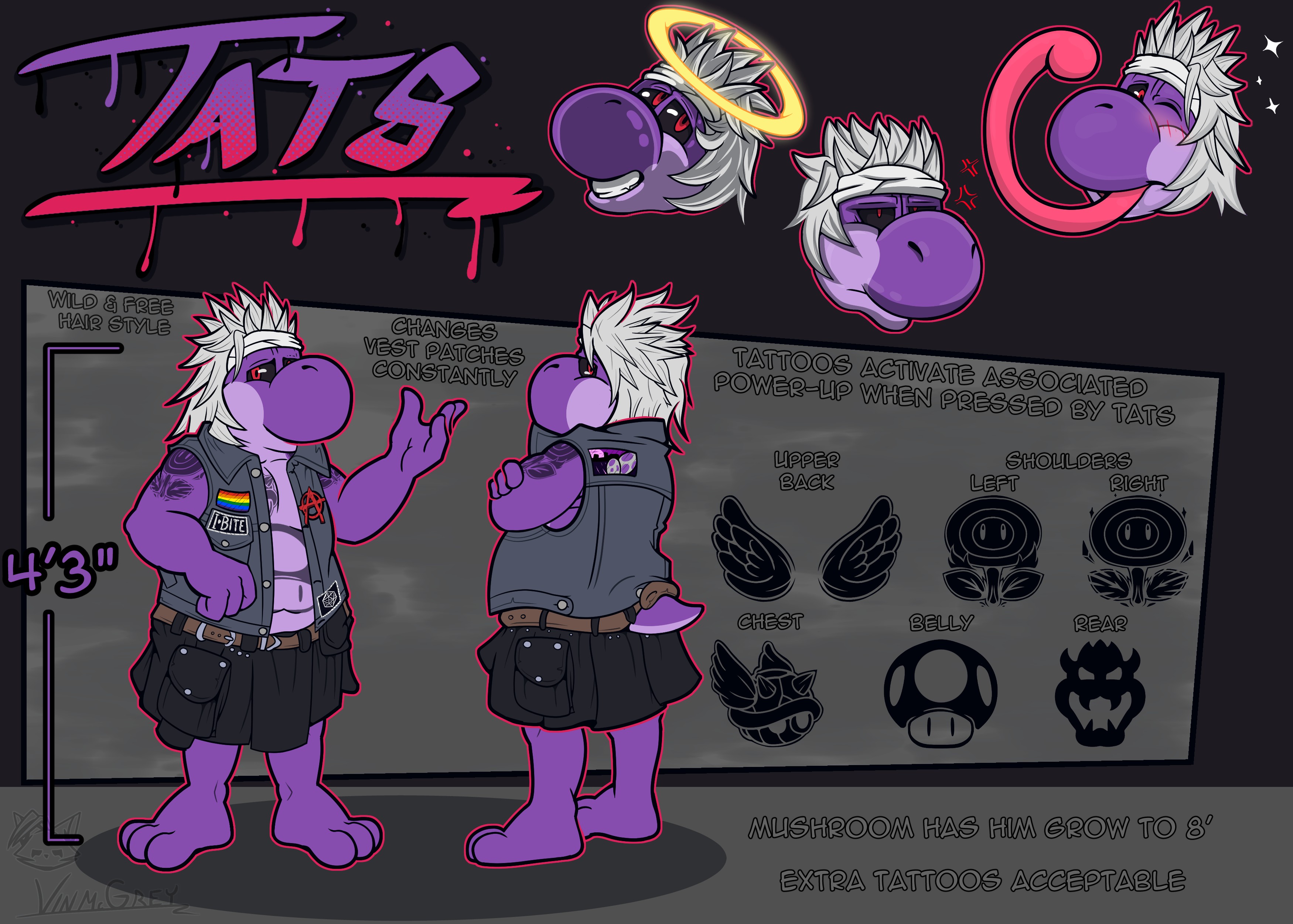 TATS Reference Sheet SFW - By @vinzin on Itaku