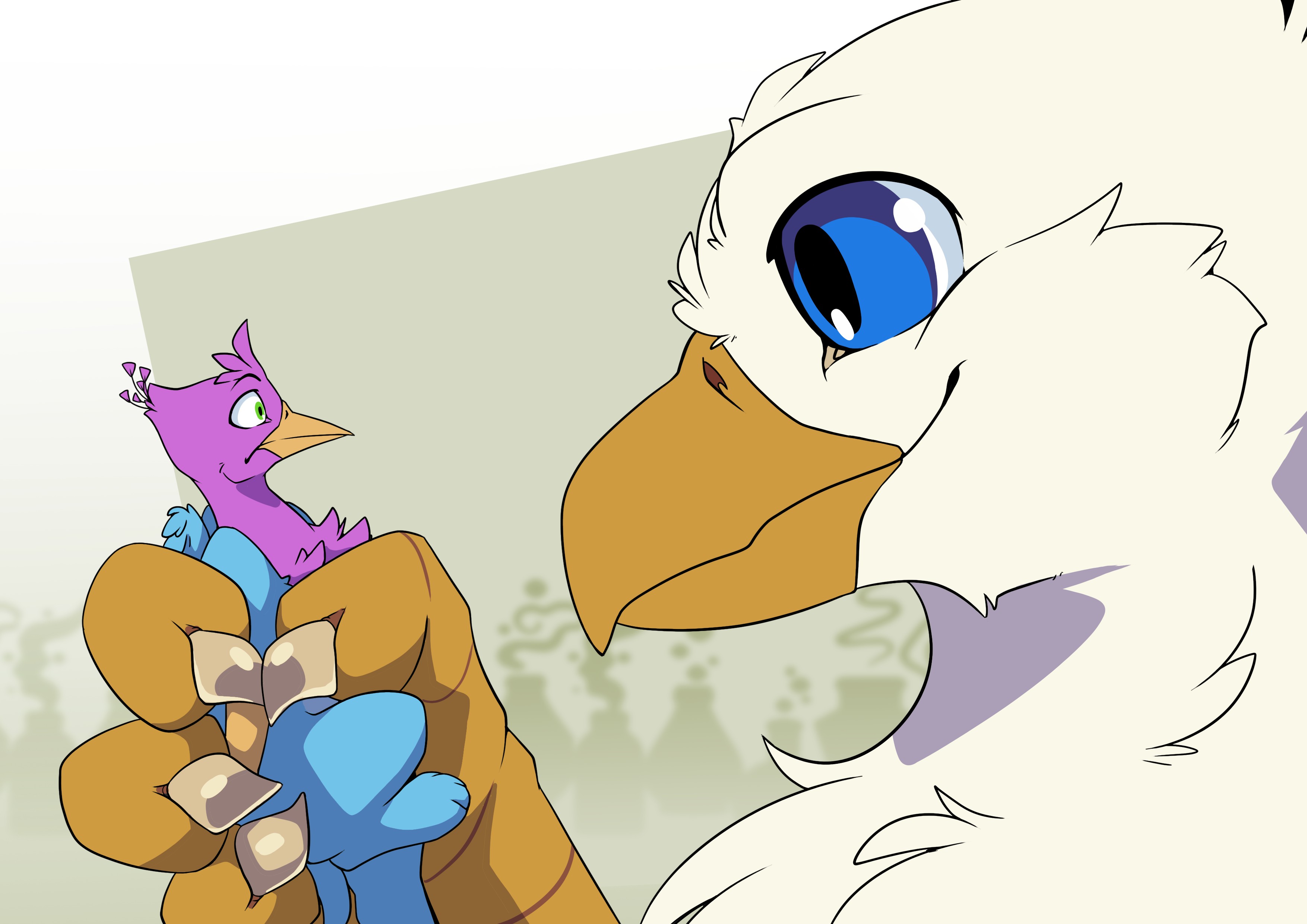 Grab Your Bird Gently - By @gyro on Itaku