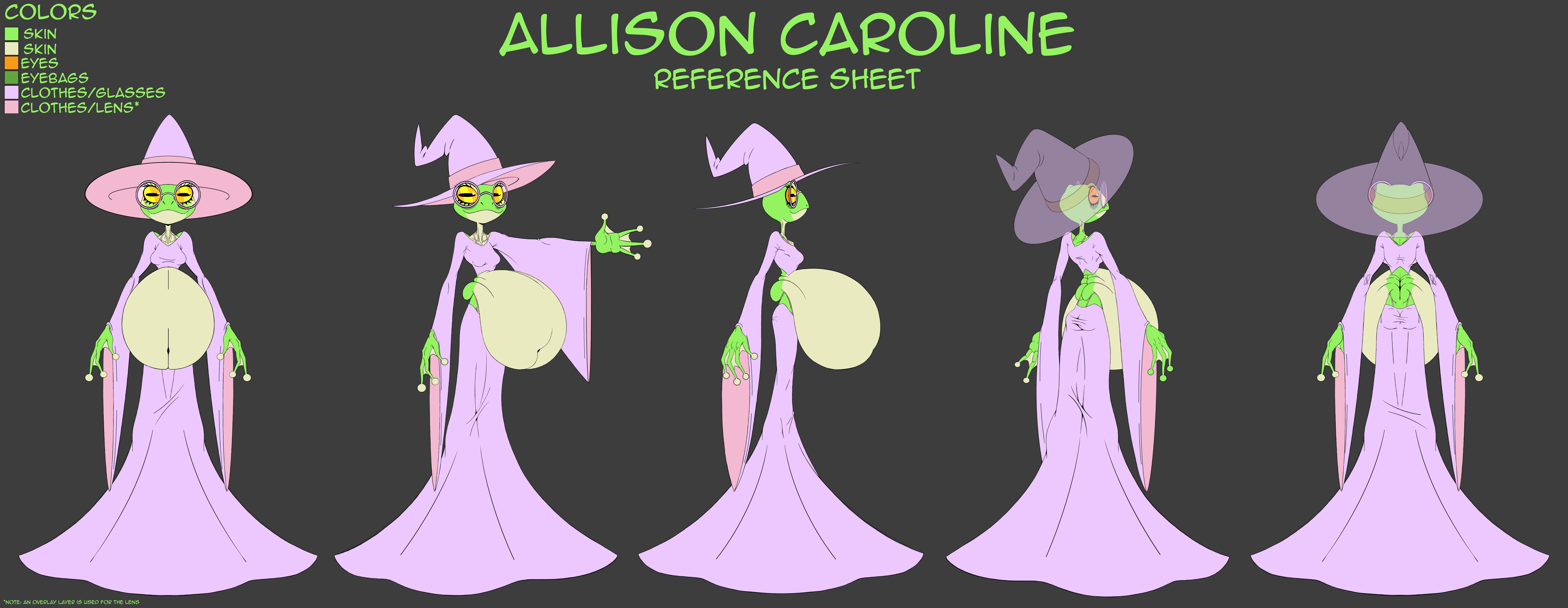 Allison Reference Sheet - By @zuremow on Itaku