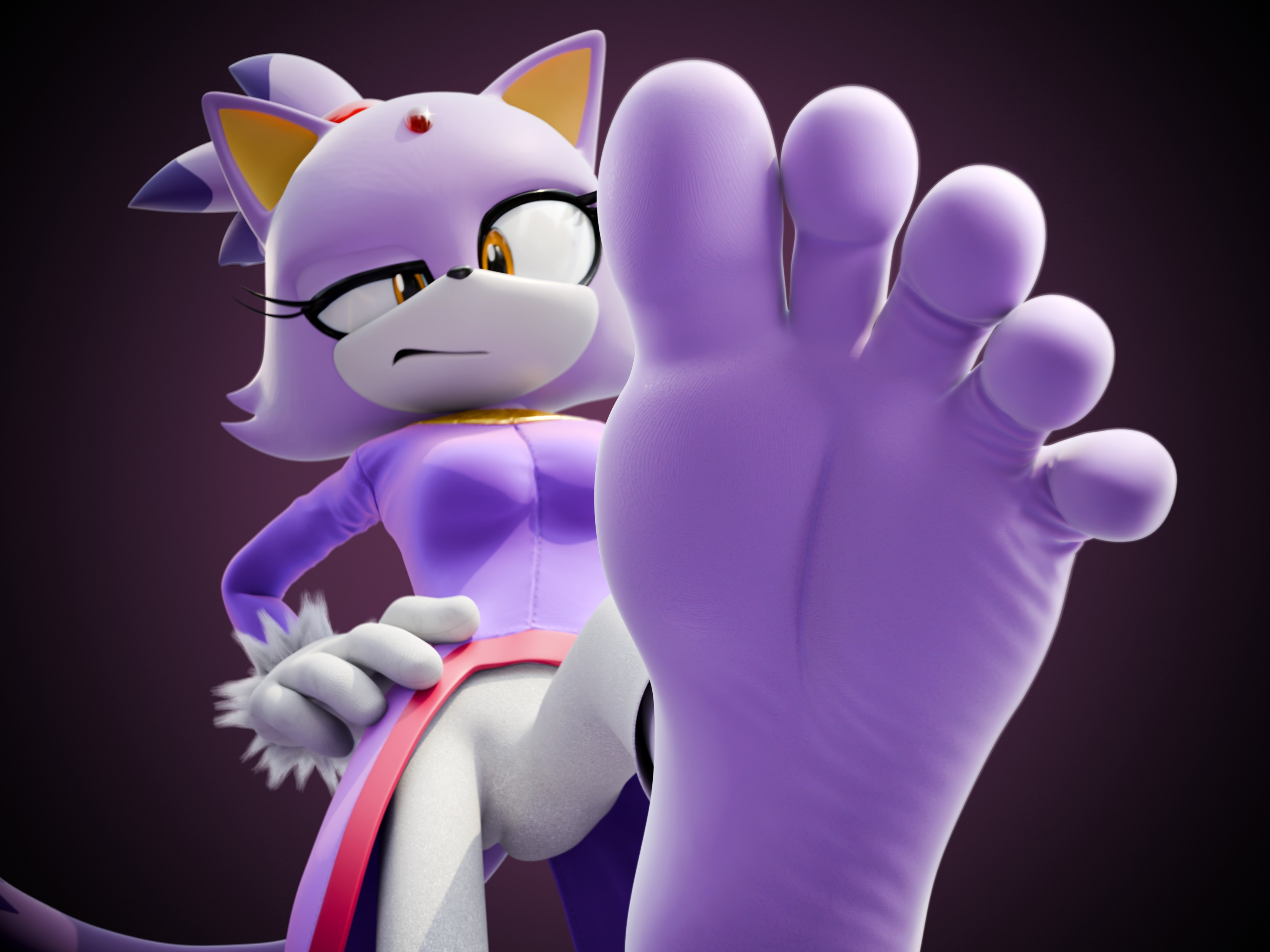 [3D] Blaze steppy - By @feetymcfoot on Itaku