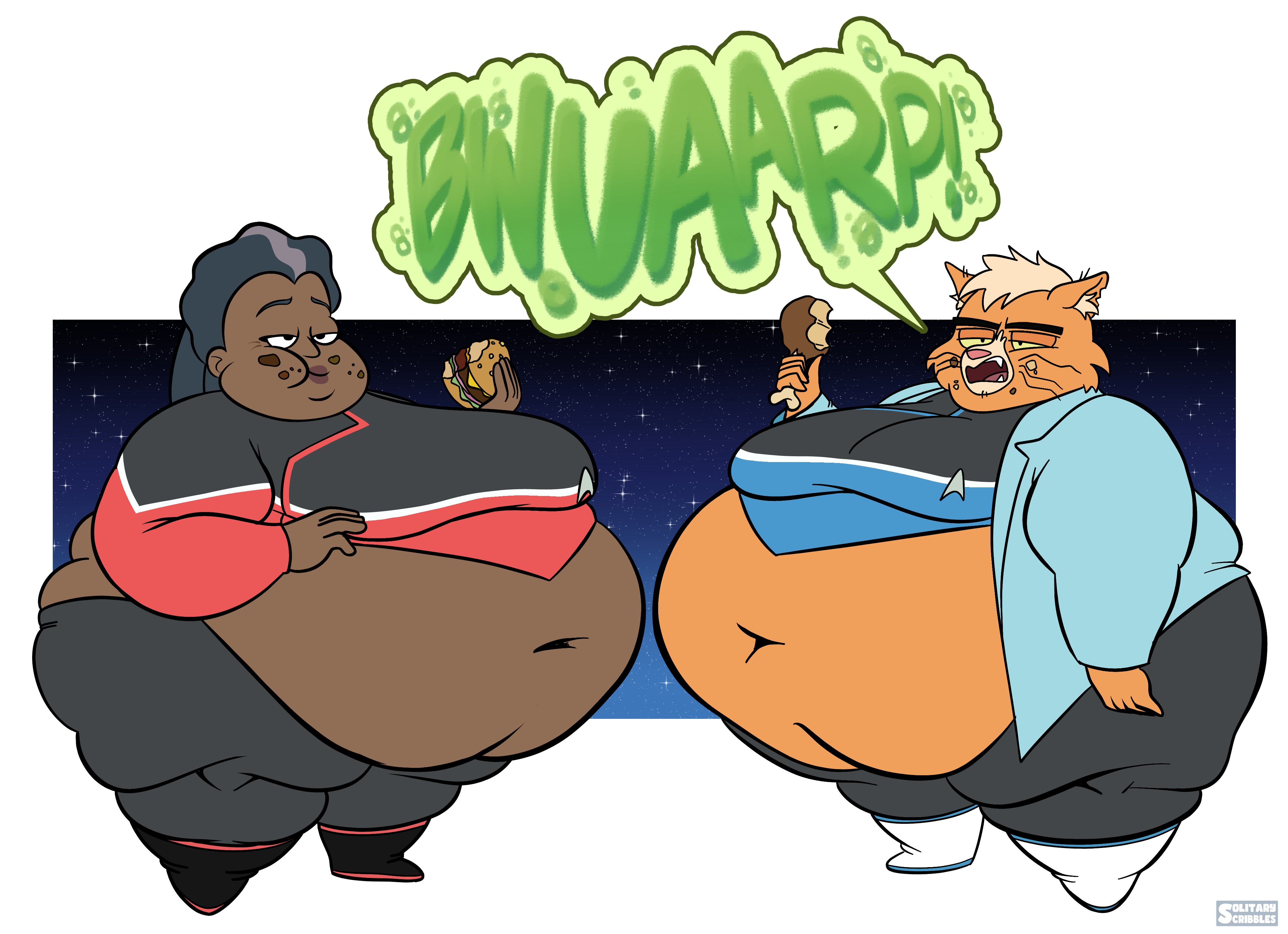 [CM] Carol and T'ana - By @solitaryscribbles on Itaku