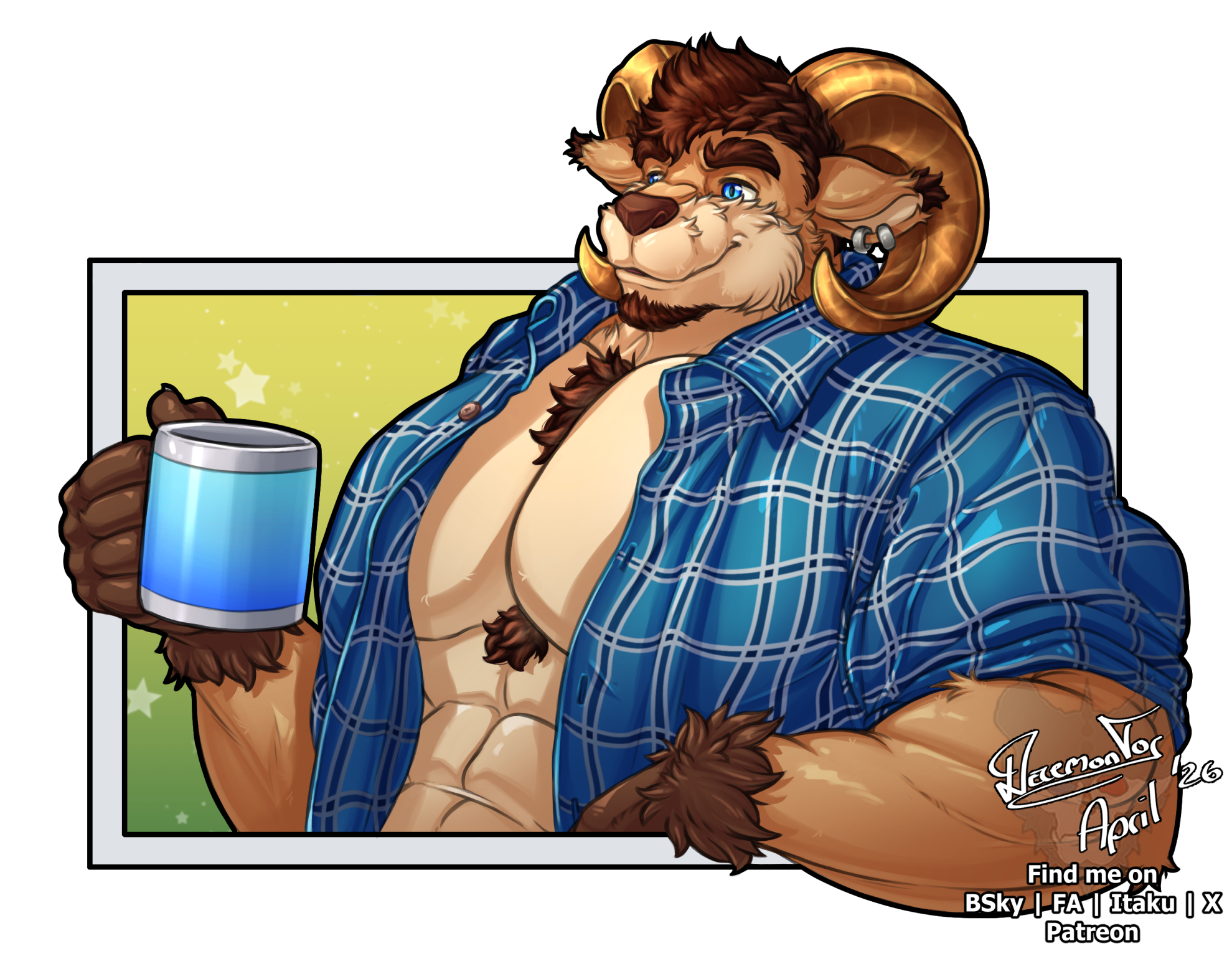 ONE HANDSOME RAM~ [APRIL 2026] - By @daemontor on Itaku