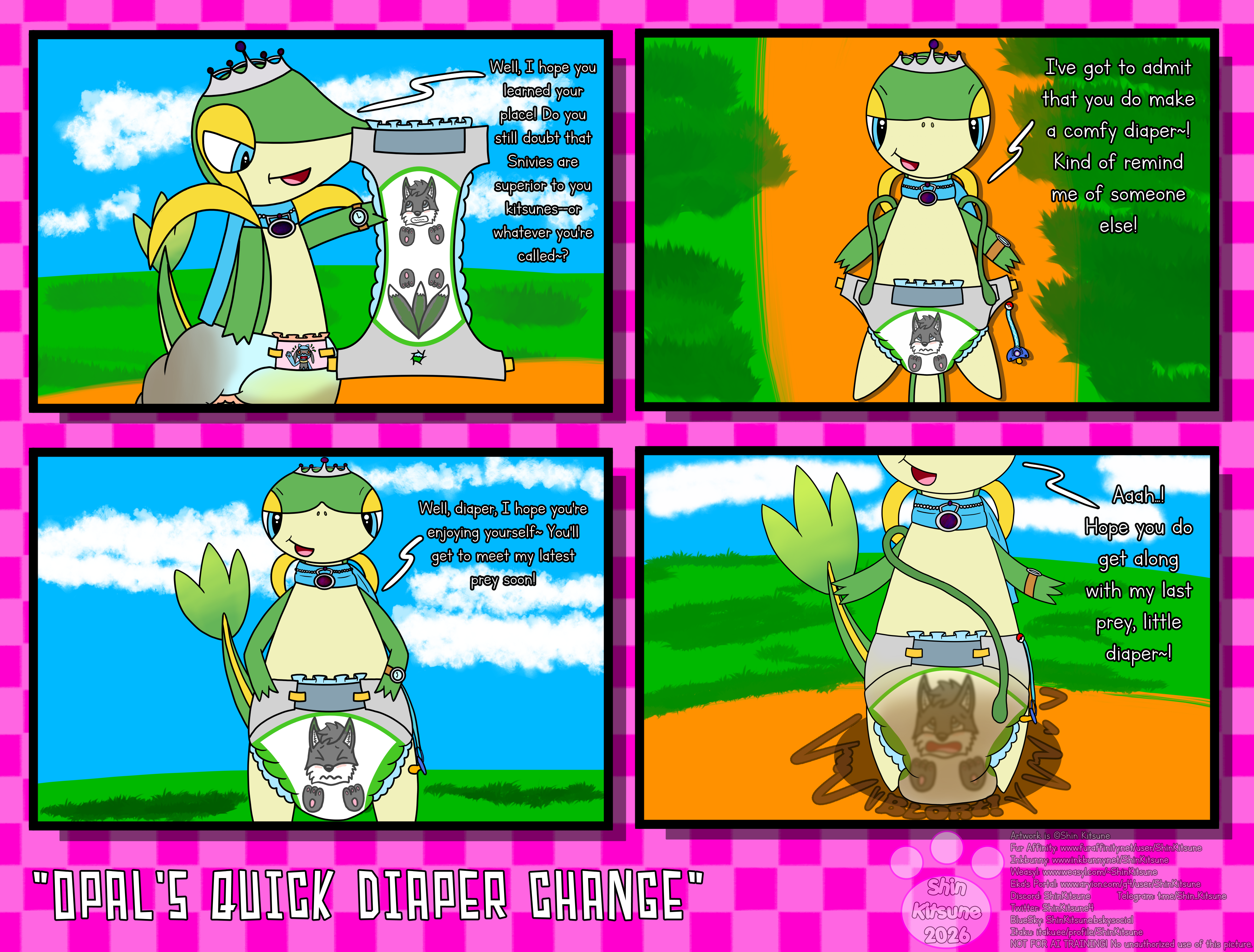 [COM]Opal's Quick Diaper Change (CW: Diaper TF, Use) - By @shinkitsune ...