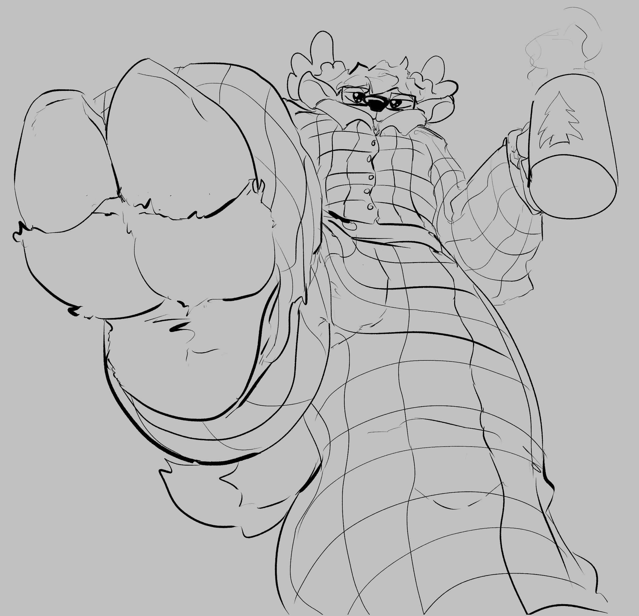 Comm - Sleepy Steppy (Macro/Micro) - By @crimsonrune on Itaku