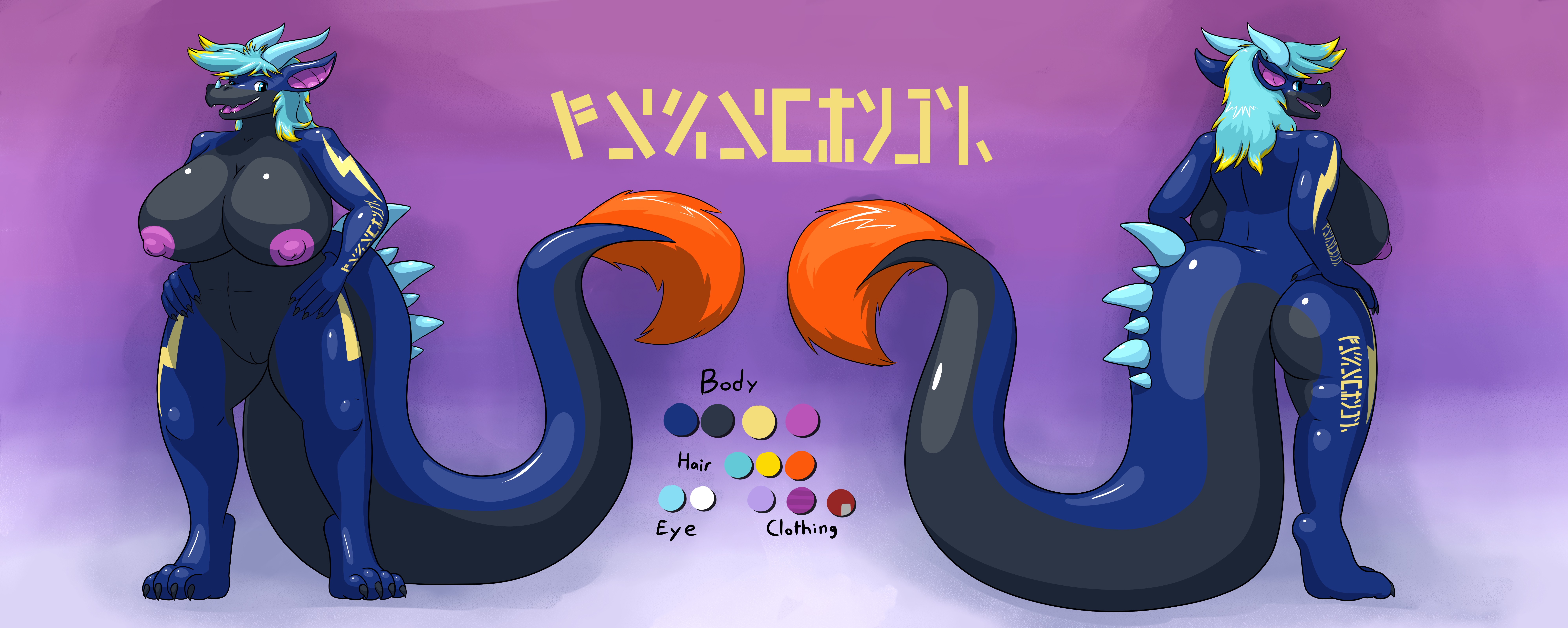Draco Alimari Reference Sheet 2 - By @firolina on Itaku