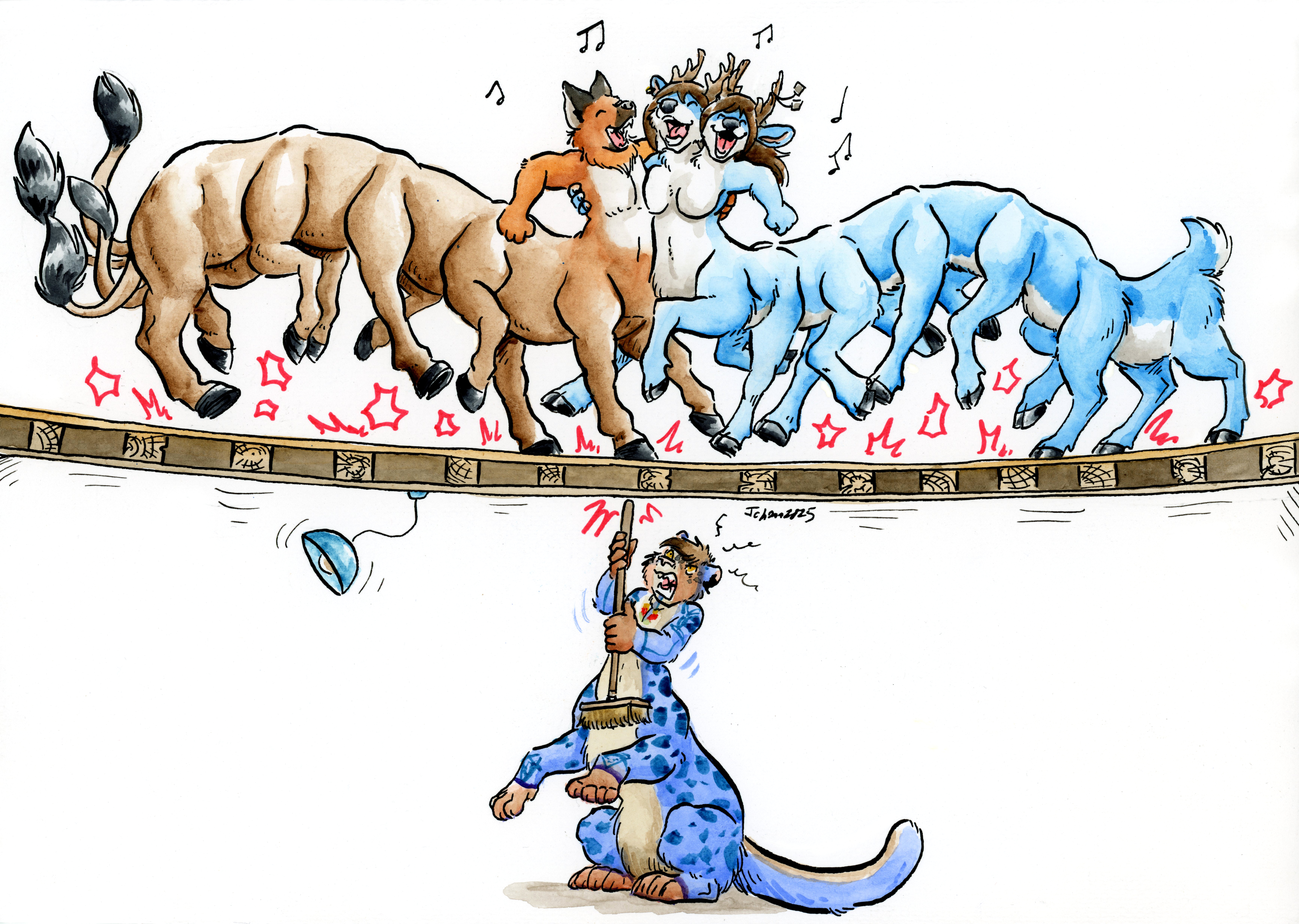 [CW: Taur trains] Train Party ~ by Cervelt - By @secondcategoryhuman on ...