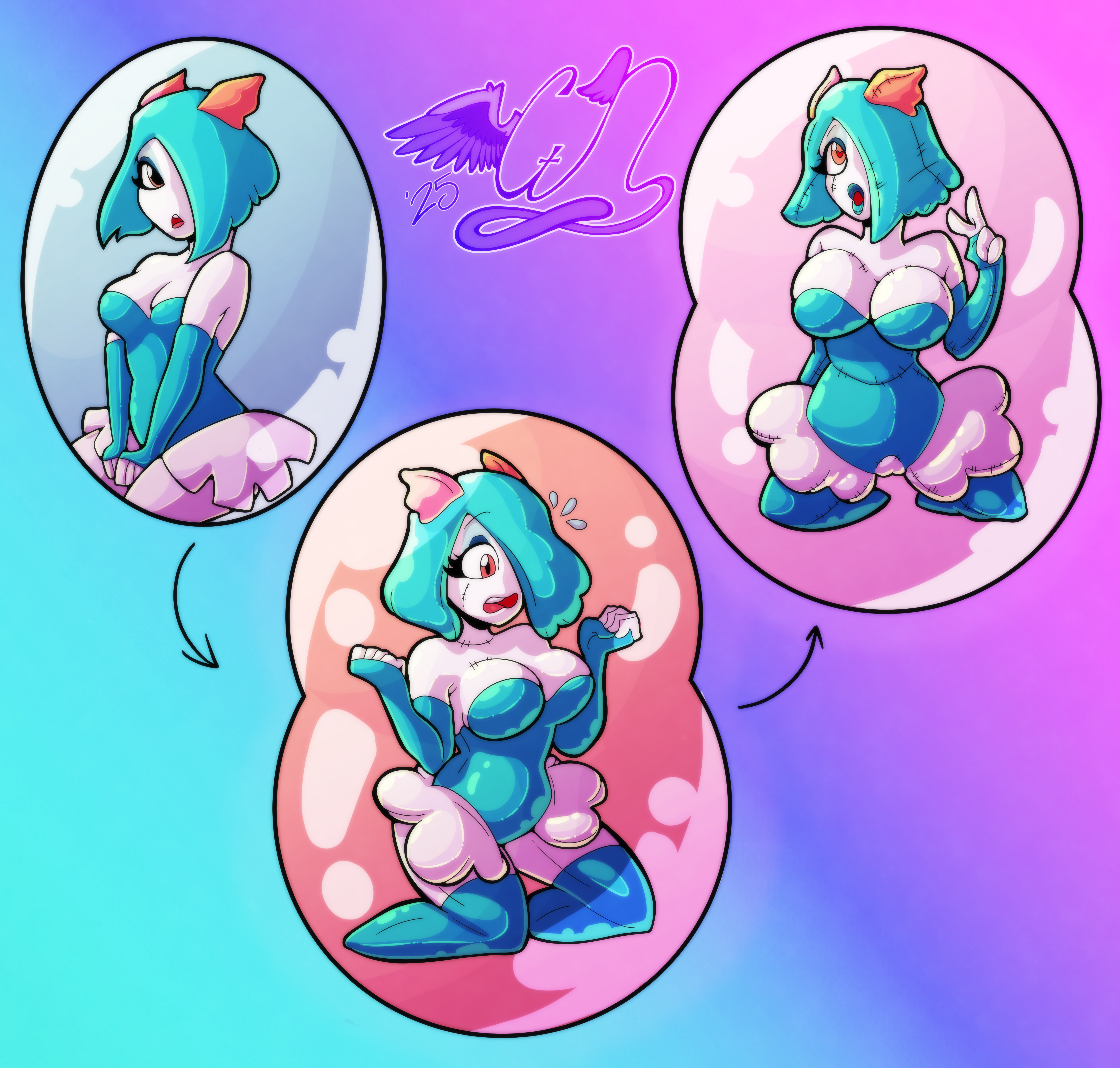 Guinny Sexdoll TF - By @cyanekite on Itaku