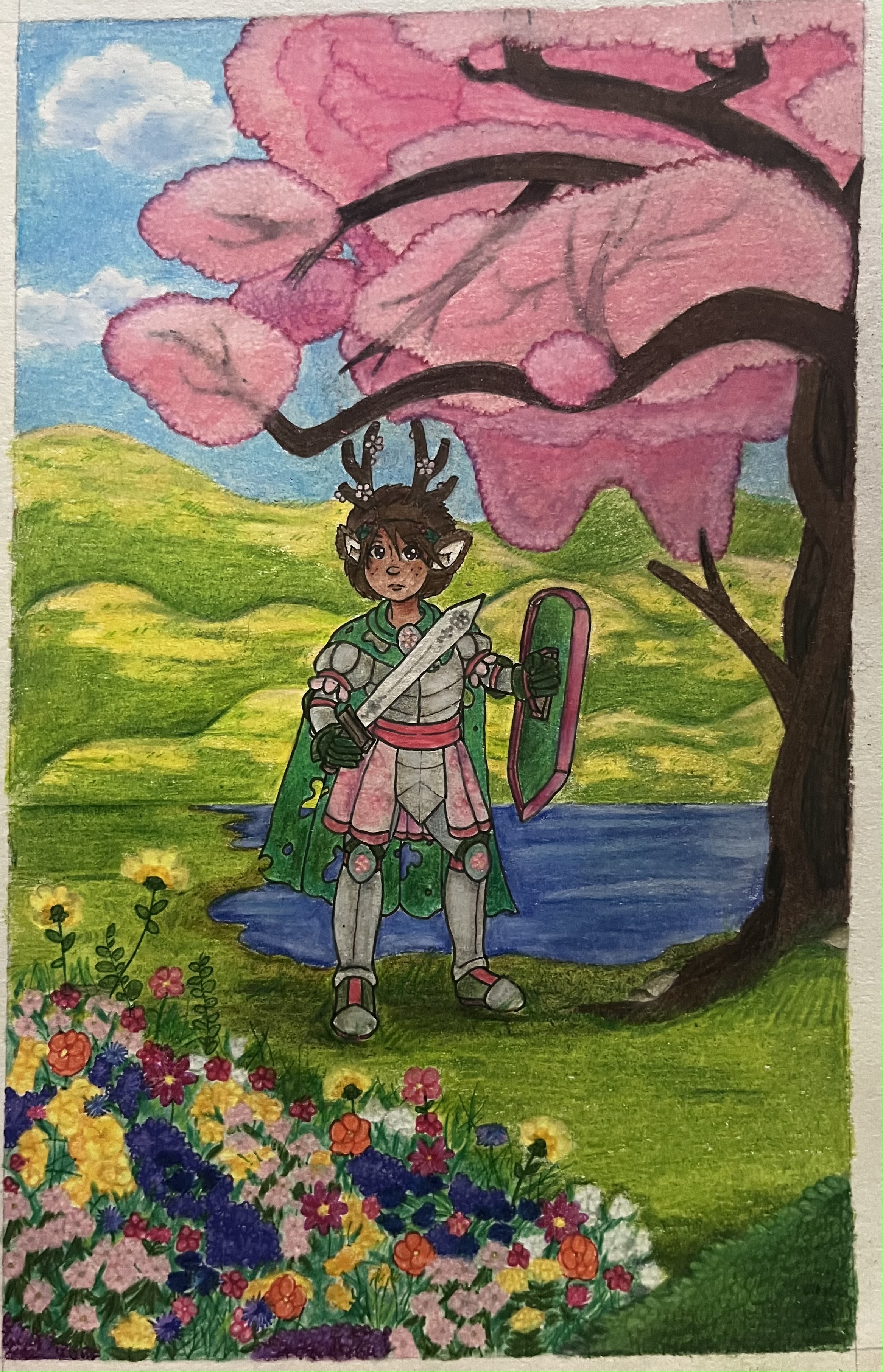 Spring Knight The Knight of Spring - By @circifox on Itaku