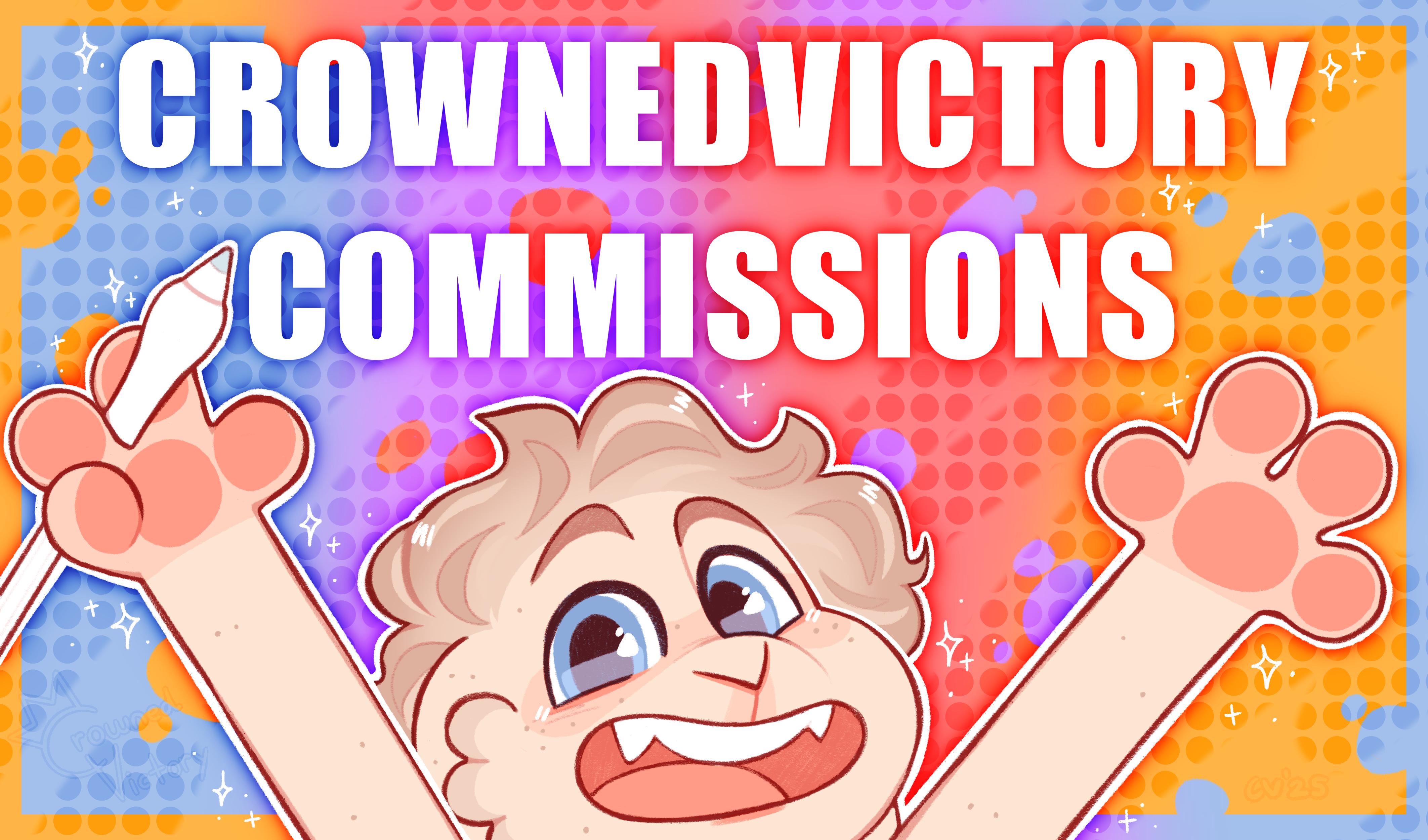 COMMISSIONS ARE OPEN FOR JUNE/JULY QUEUE - By @crownedvictory on Itaku