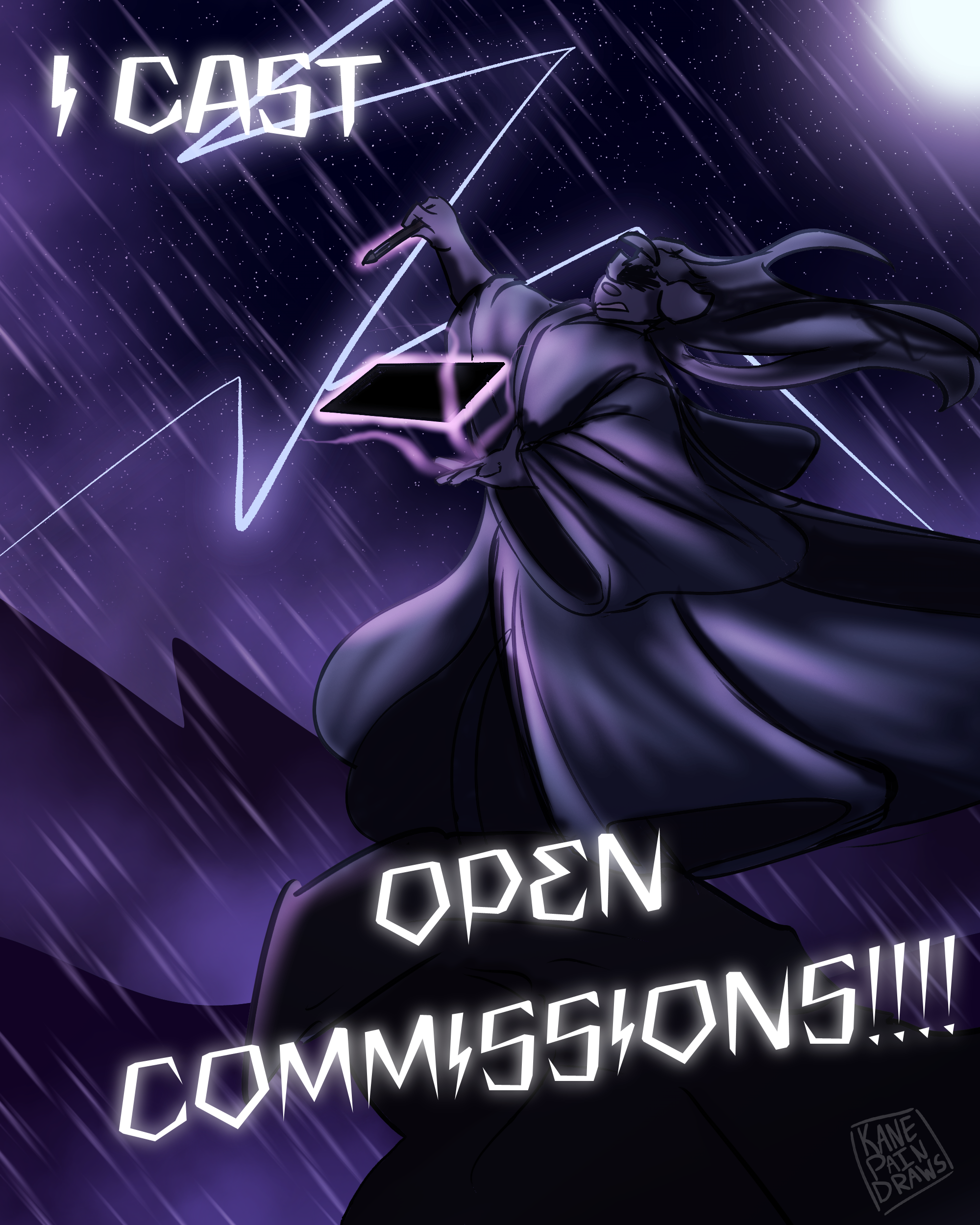 I cast open commissions - By @kanepaindraws on Itaku