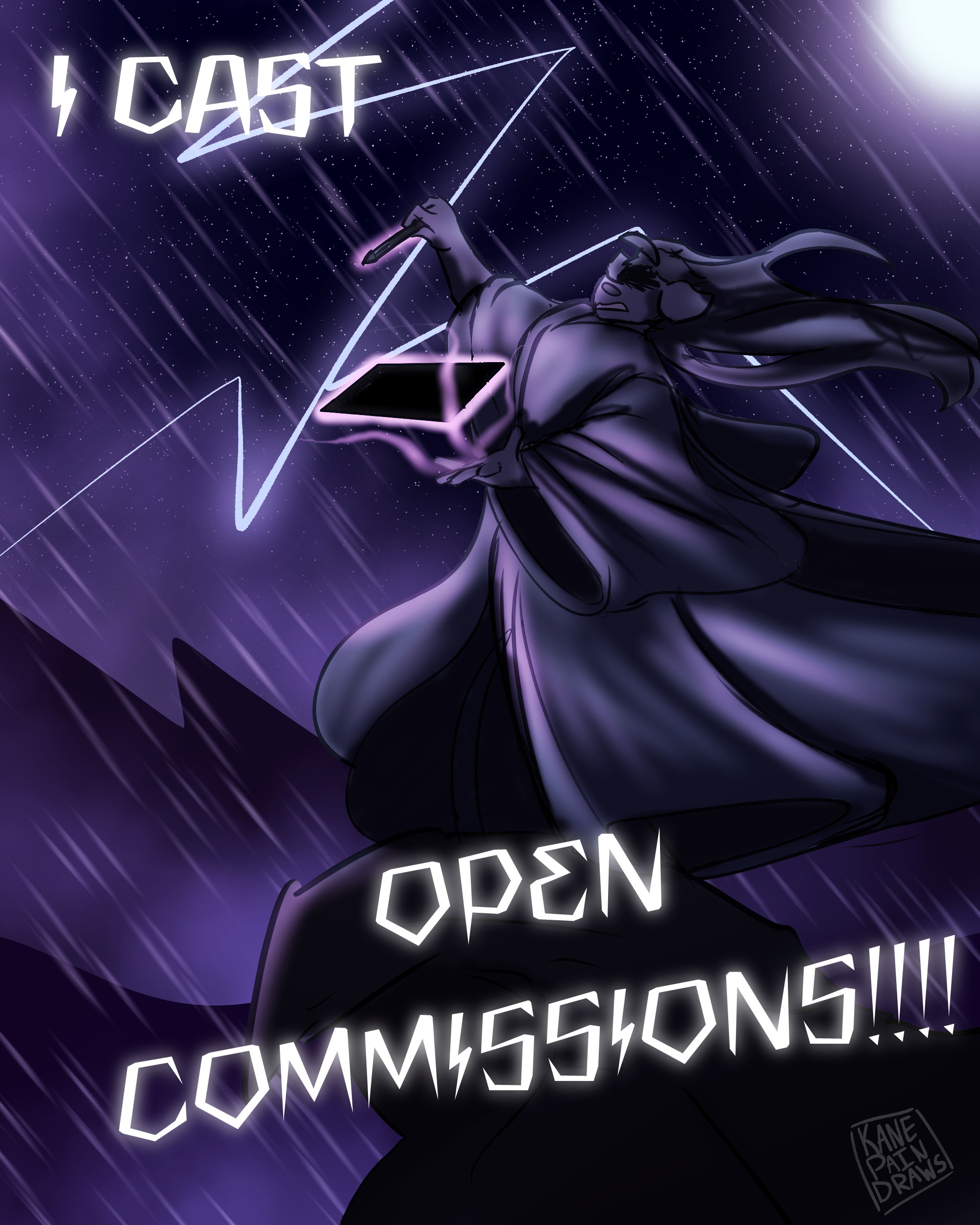 I cast open commissions - By @kanepaindraws on Itaku