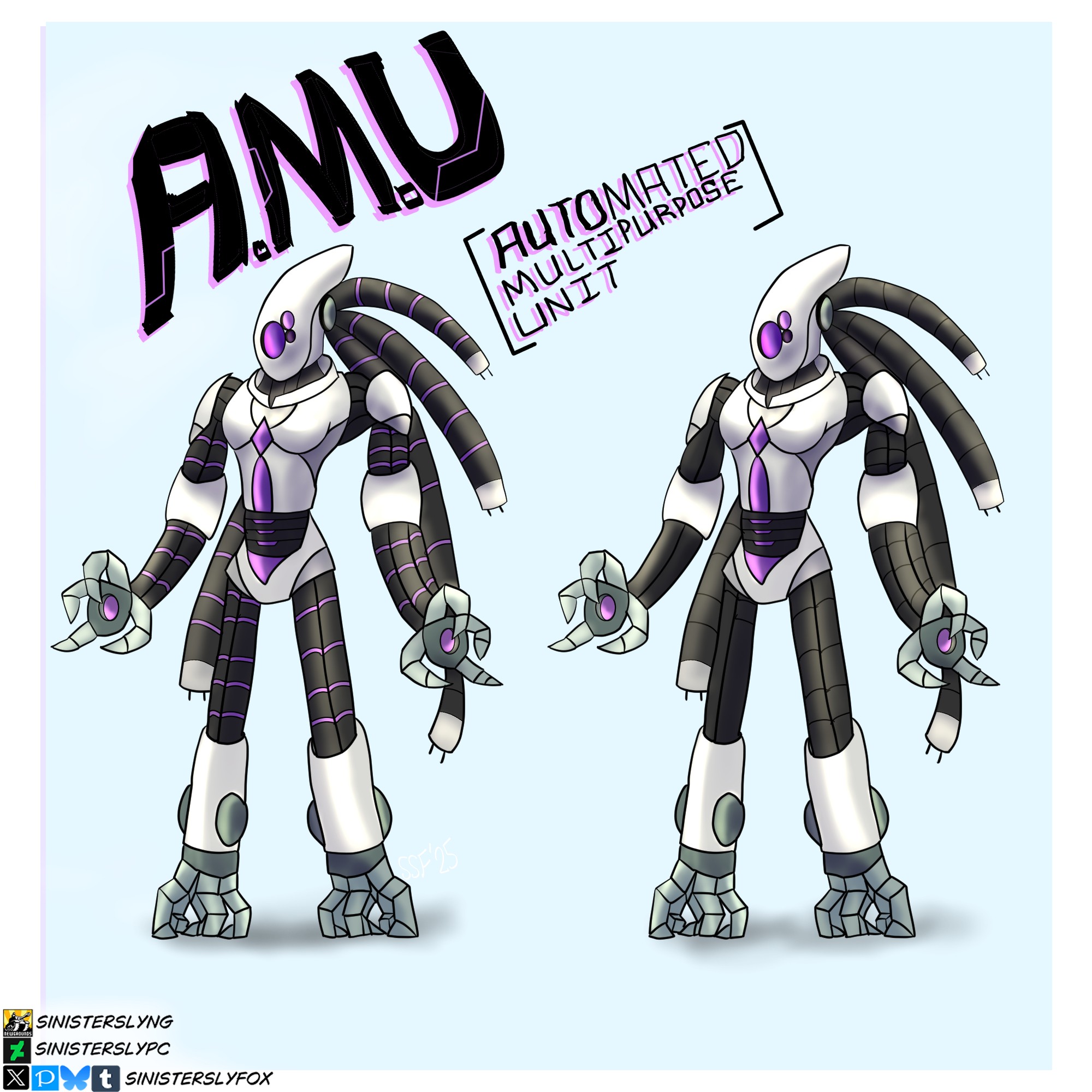 A.M.U, Gift for Xirnpox Arts - By @sinisterslyfox on Itaku